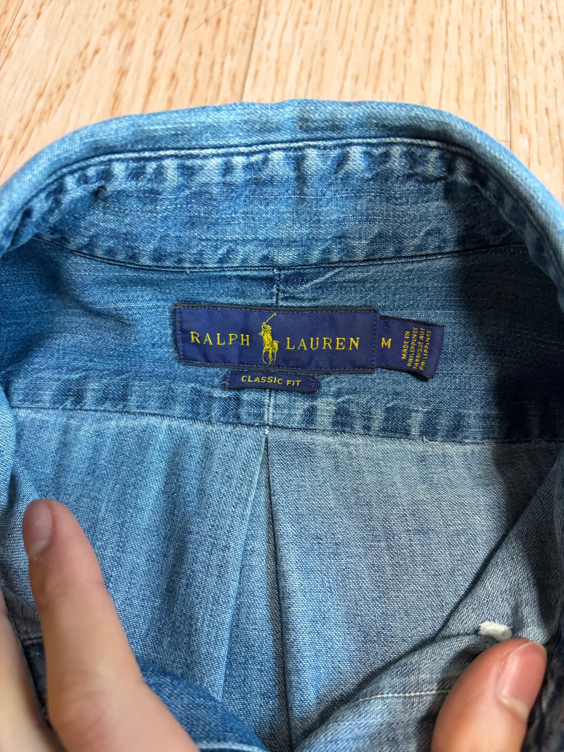 (M) 폴로 샴브레이 데님 셔츠 상품이미지2