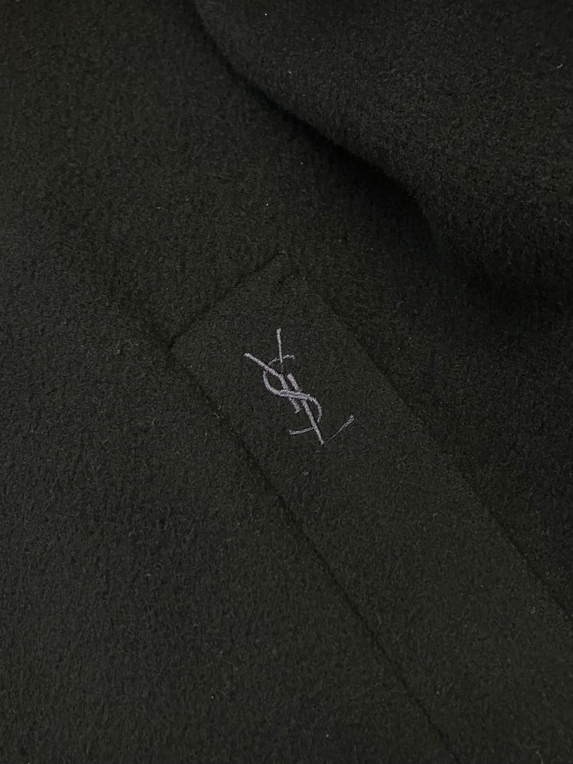 입생로랑 미디 롱 코트 블랙 L #csz3785 상품이미지3