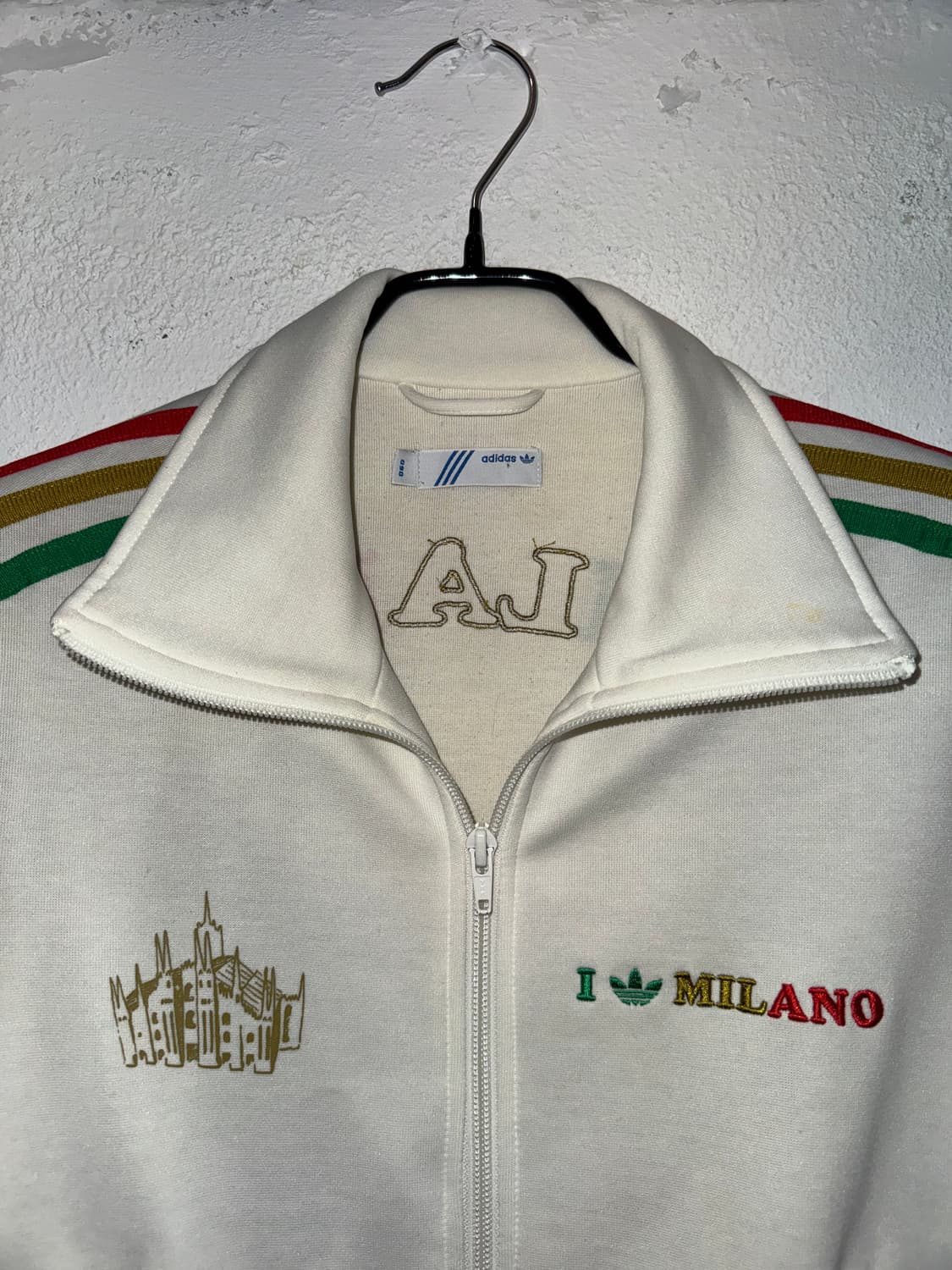 adidas 아디다스 밀라노 레인보우 화이트 트랙탑 상품이미지2
