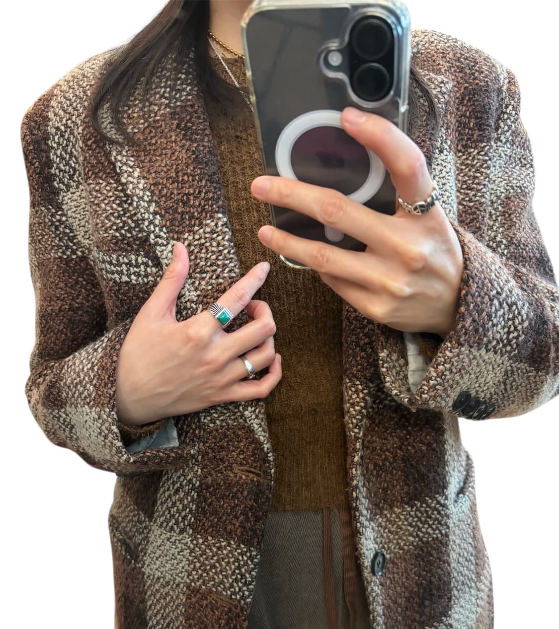 [남/여]터키석 스퀘어 실버 925 링 상품이미지10