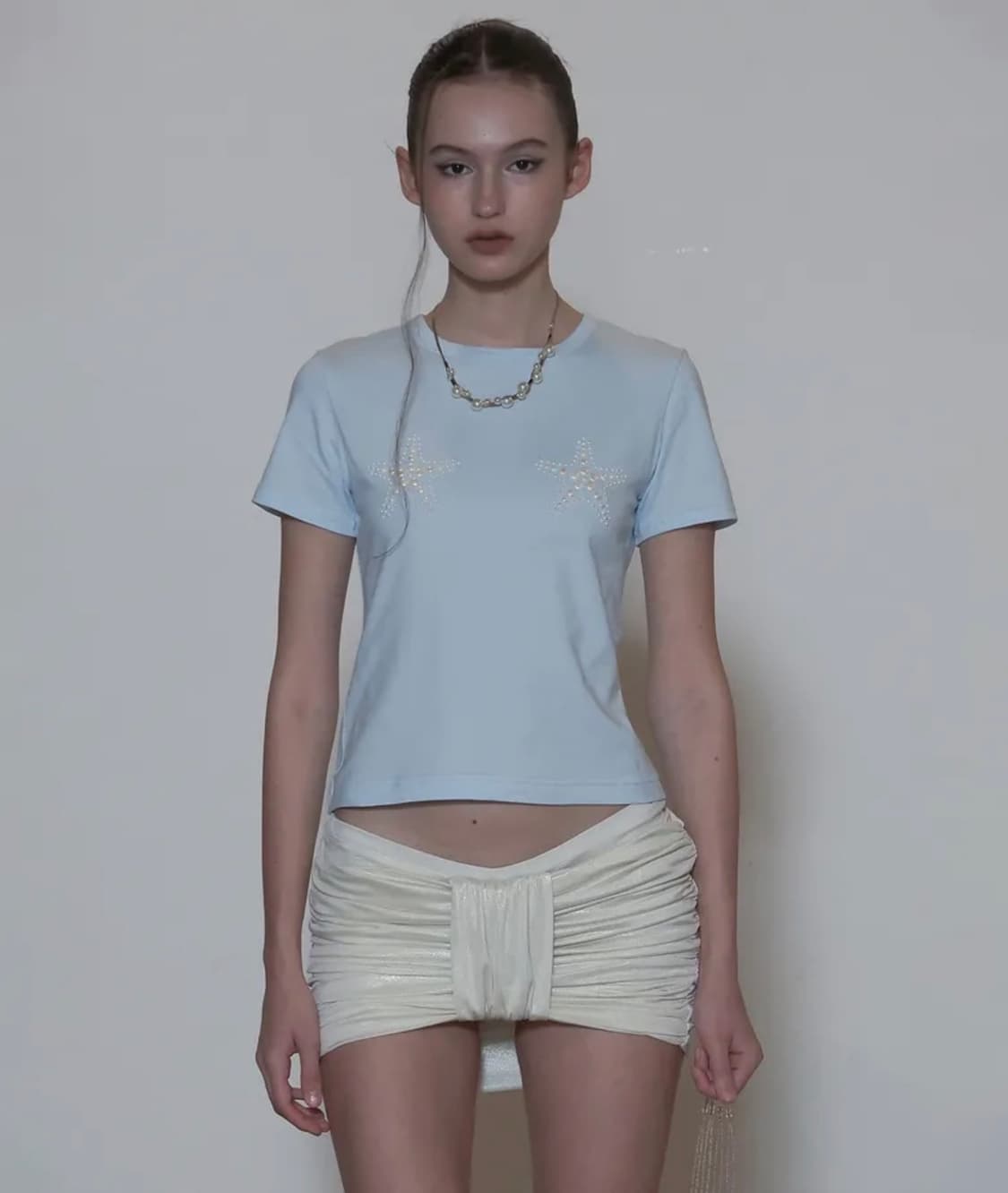 스컬프터 Pearl Starfish Tee Baby Blue 상품이미지2