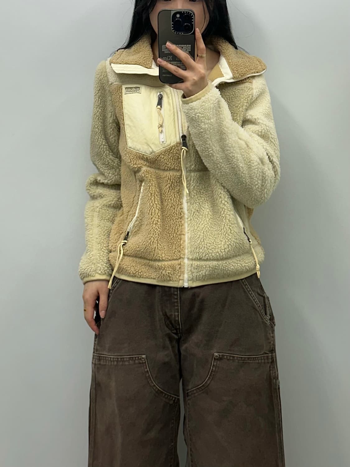 폴로 랄프로렌 레더 트림 포 시얼링 쉐르파 자켓 상품이미지1