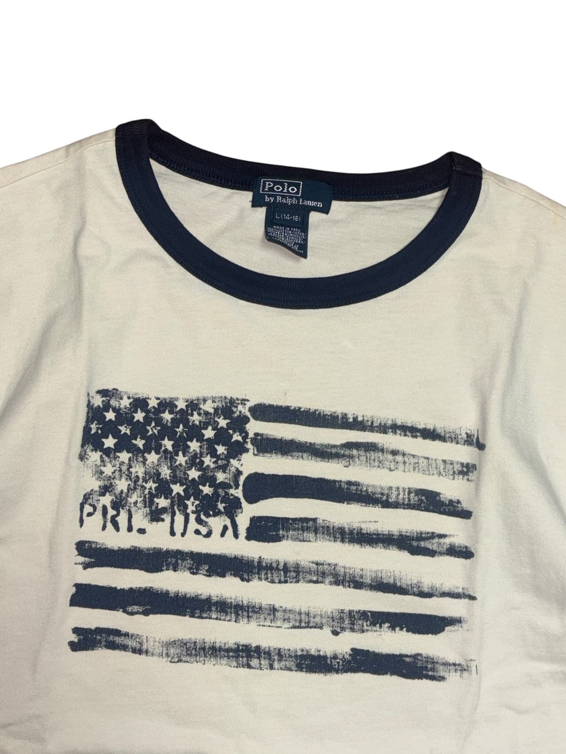 폴로 랄프로렌 성조기 링거 반팔 티셔츠 상품이미지4