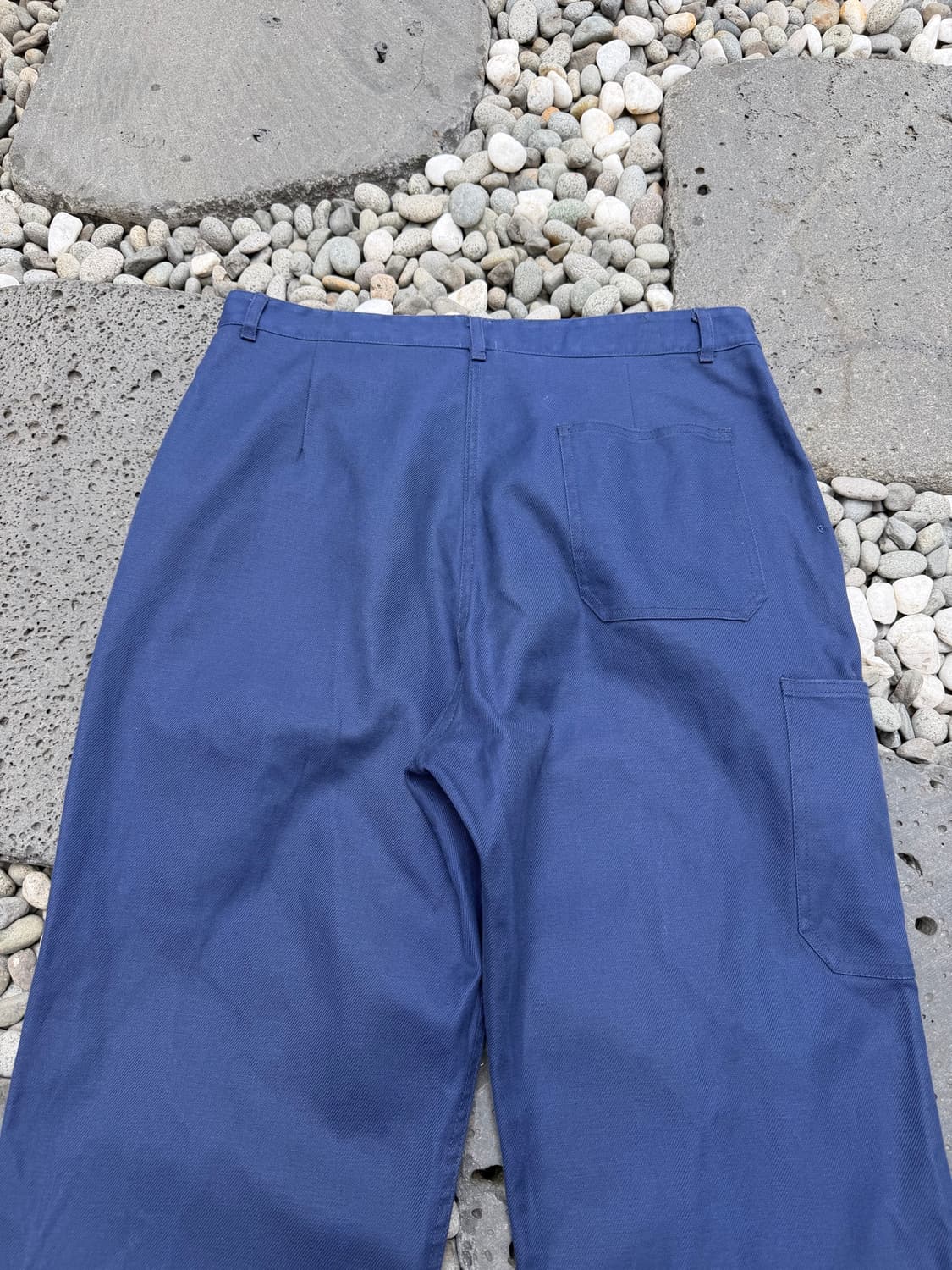 2000s GREY NAVY WIDE FRENCH WORK 프렌치워크팬츠 상품이미지7