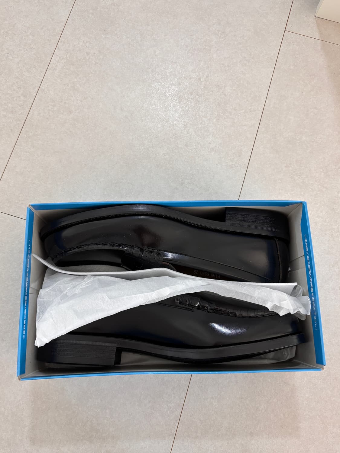 하루타 6550 블랙 로퍼 새상품 280 EEE 상품이미지10