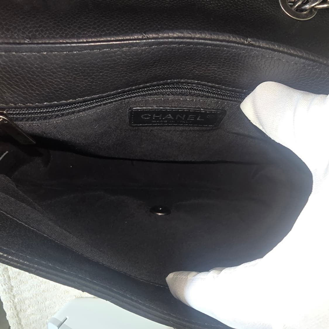 [중고/정품] 샤넬 캐비어 스킨 CC 로고 라운드 숄더백 크로스백 상품이미지10