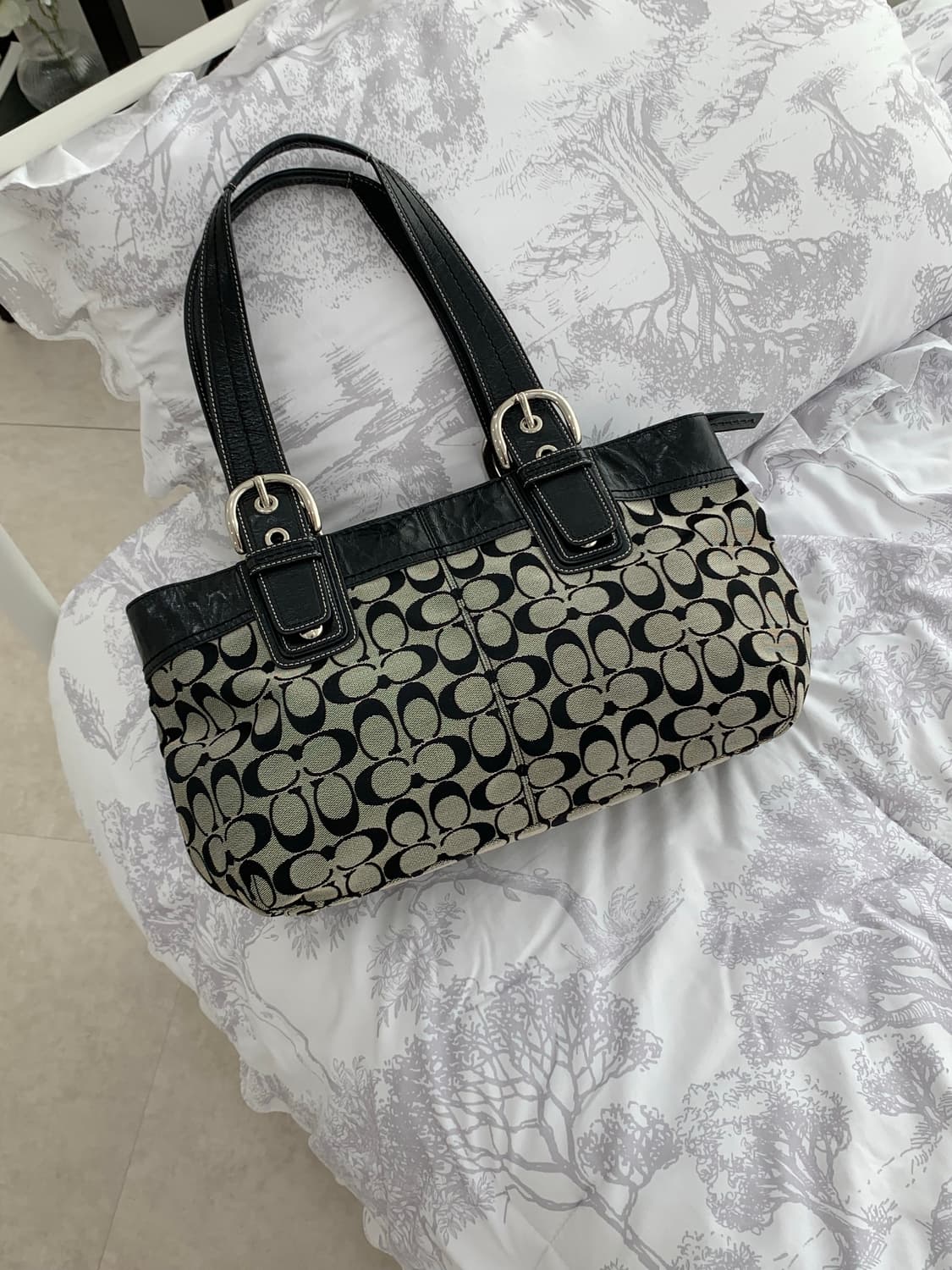 [S급] Coach Vintage Black Shoulder Bag 상품이미지2