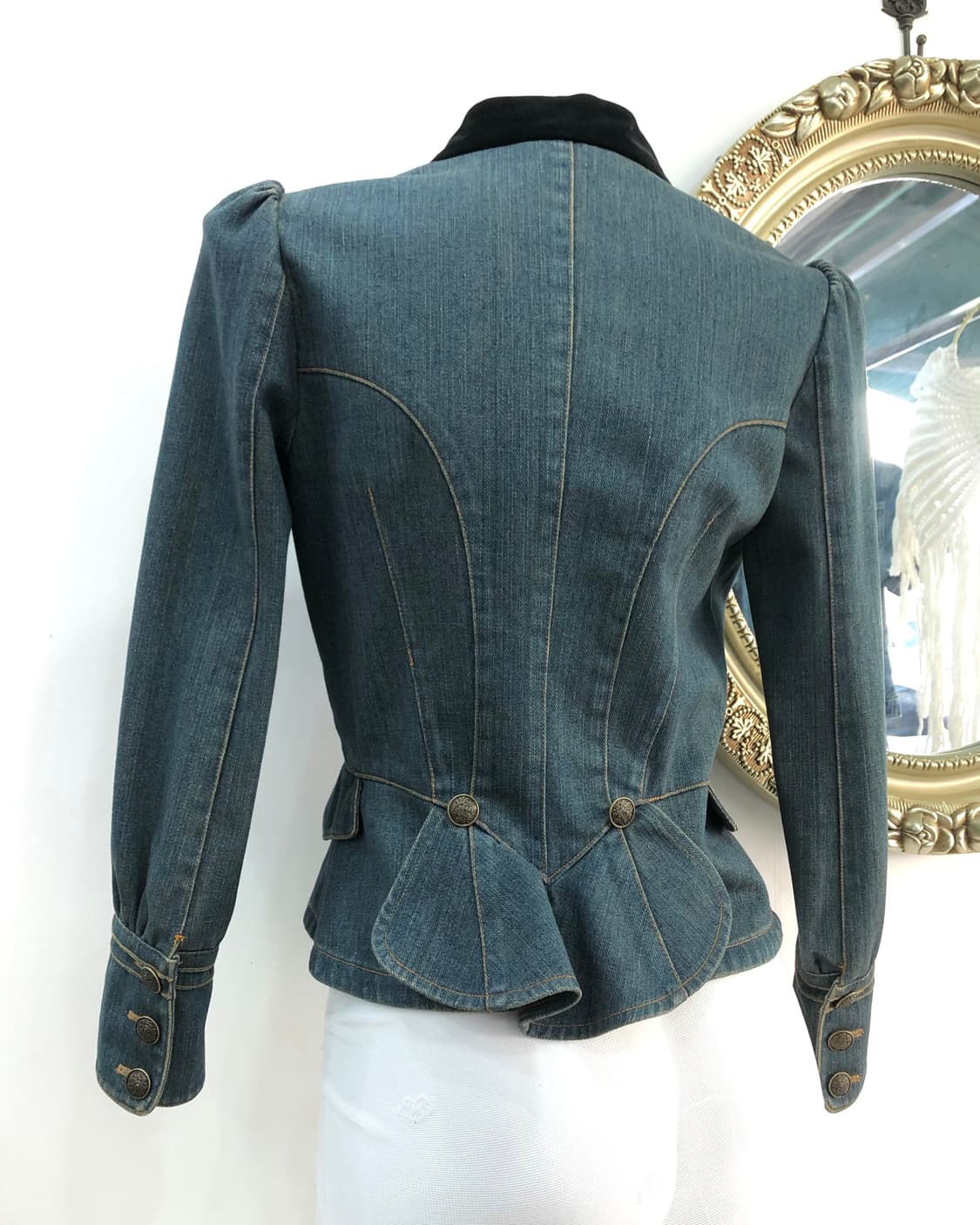 RENEEVON oriental frog button denim 자켓 상품이미지3