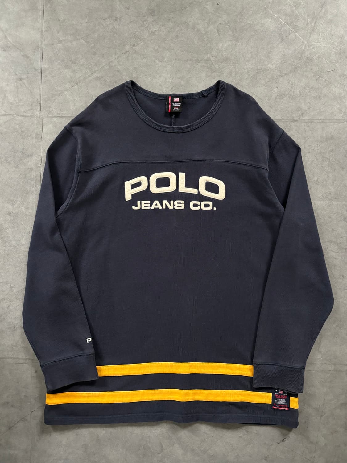 Polo 폴로 진스 네이비 아치로고 롱슬리브 상품이미지1