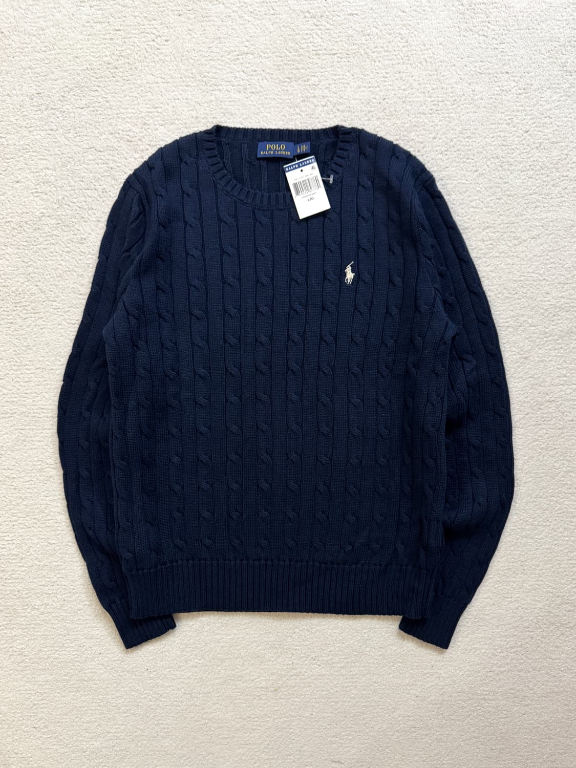 폴로 네이비 케이블 니트 상품이미지2