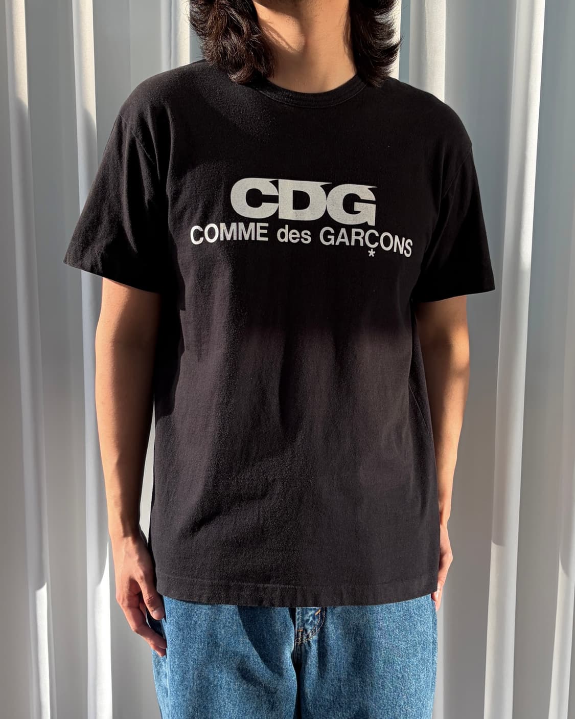 [XL]CDG 꼼데가르송 로고 반팔 티셔츠 상품이미지3