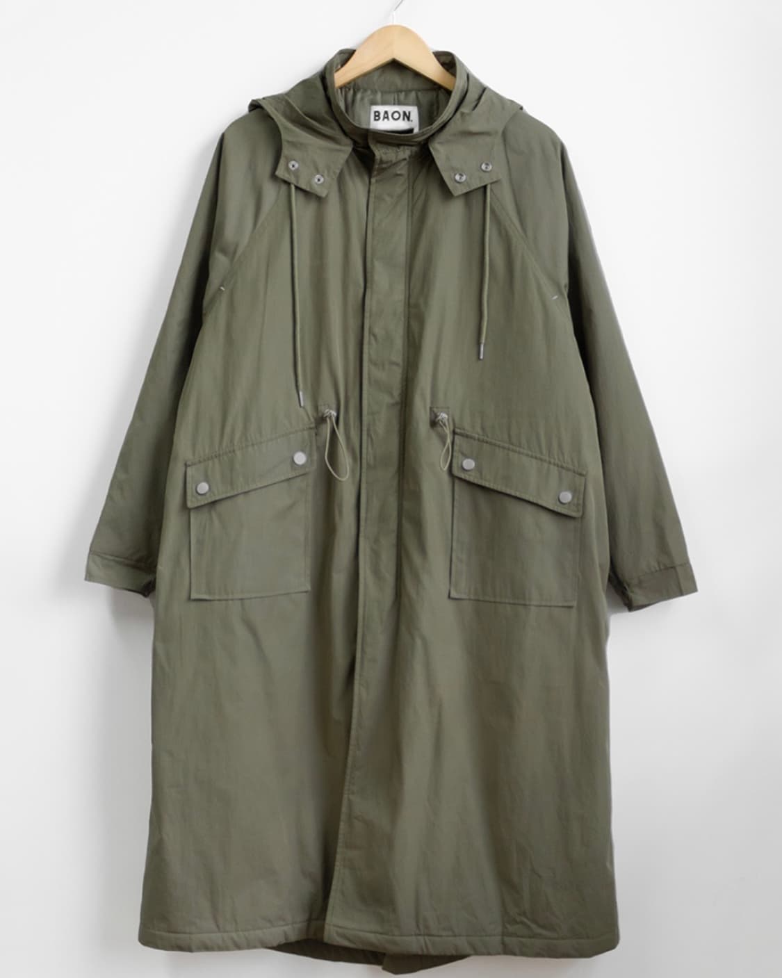 바온 야상 패팅 자켓_카키 상품이미지4