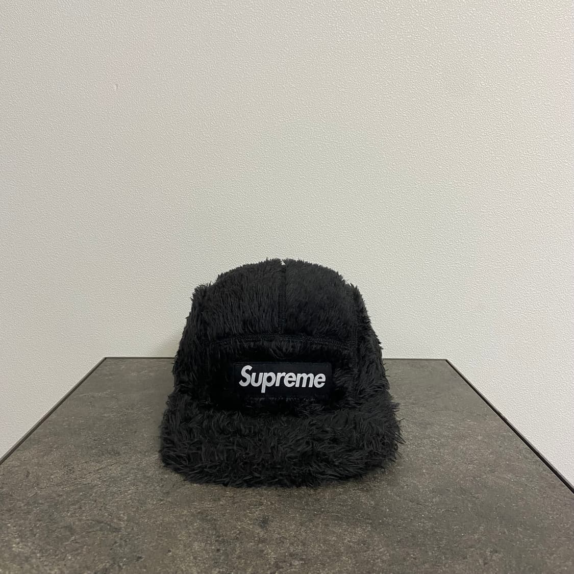 (OS) 슈프림 박스로고 캠프캡 모자 퍼지 블랙 상품이미지1