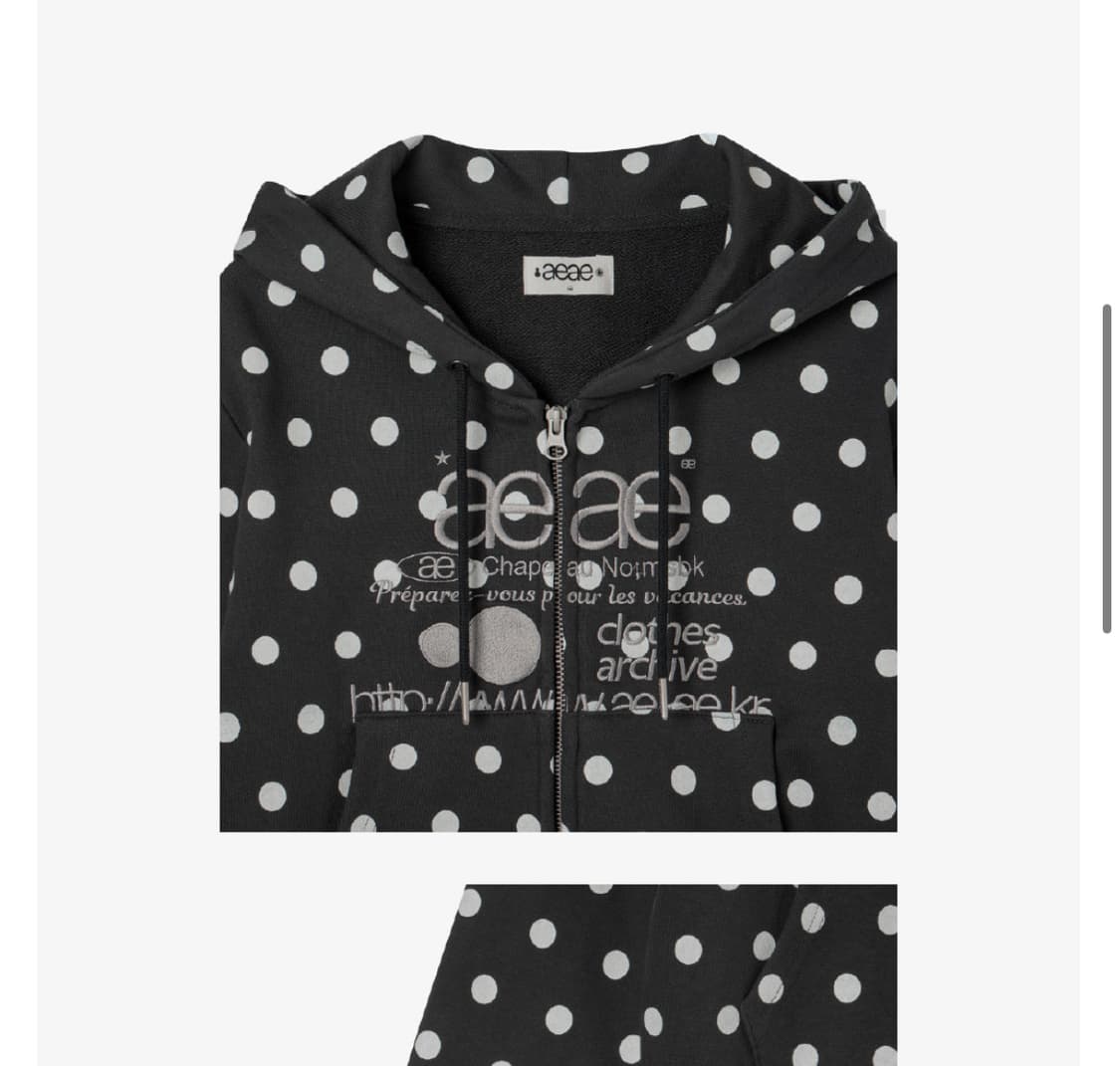 aeae 도트 후드집업 상품이미지4