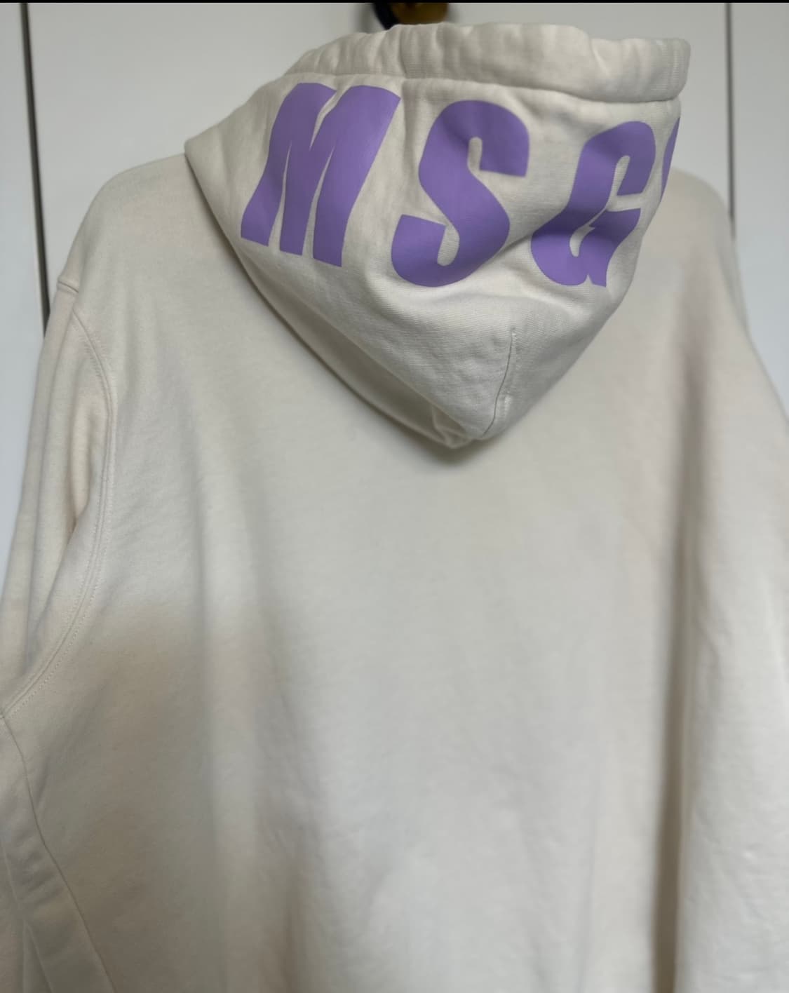 MSGM 아이보리 후드티 남여공용 상품이미지4