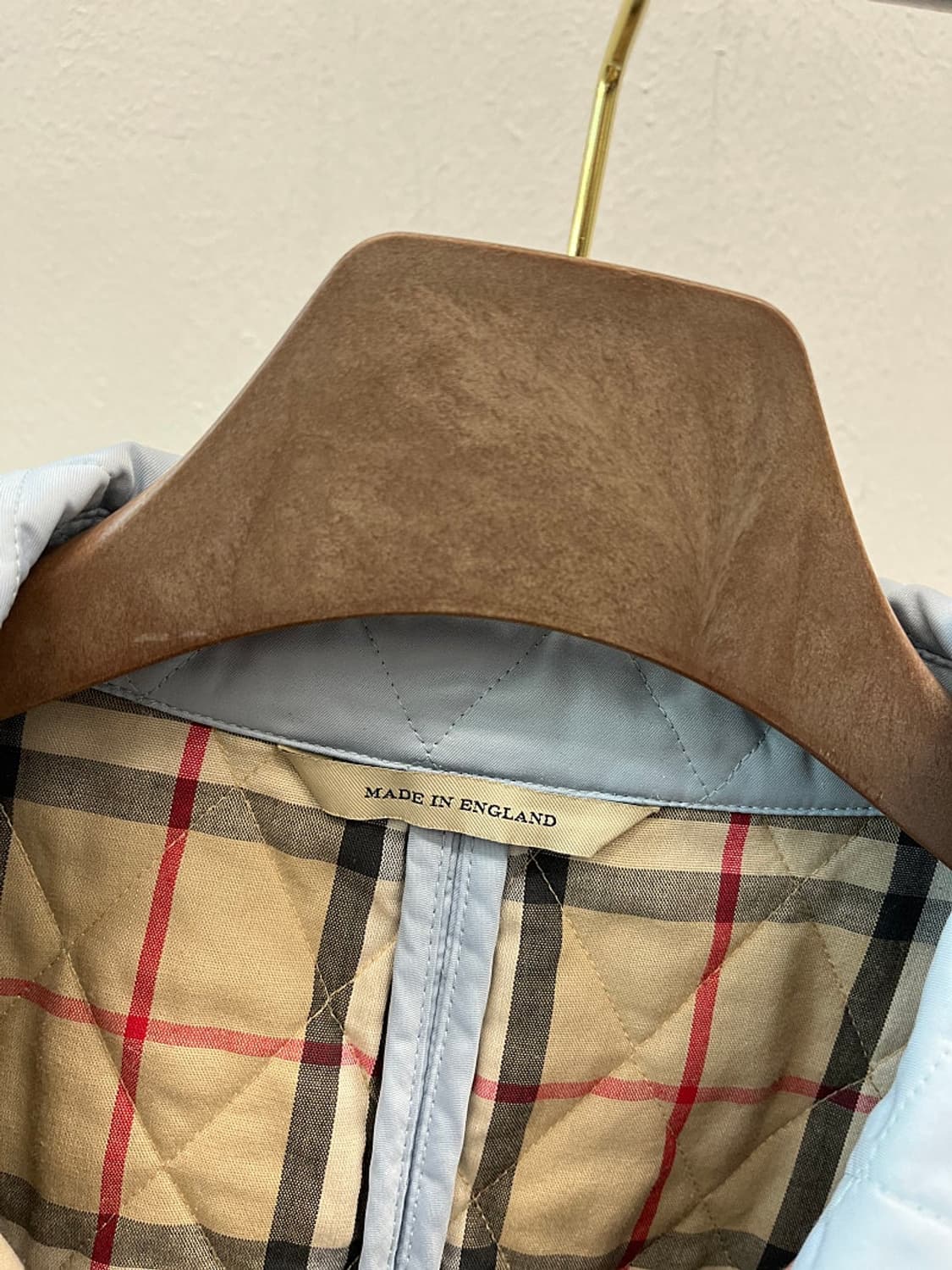 여) 버버리 런던 라이트블루 퀼팅자켓  상품이미지6