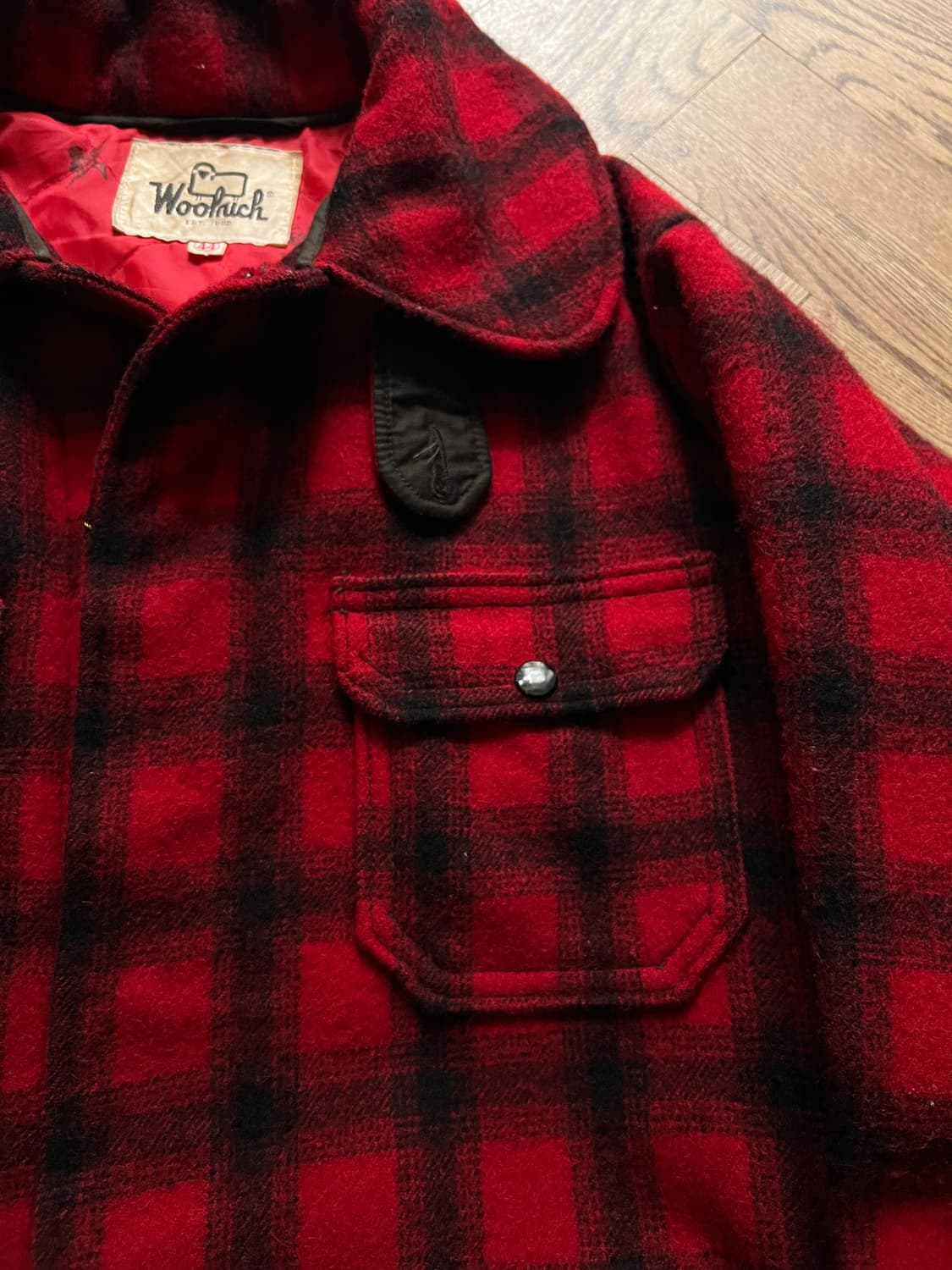 [L]60's 울리치 USA 오리지널 매키노 울 헌팅 자켓 상품이미지3