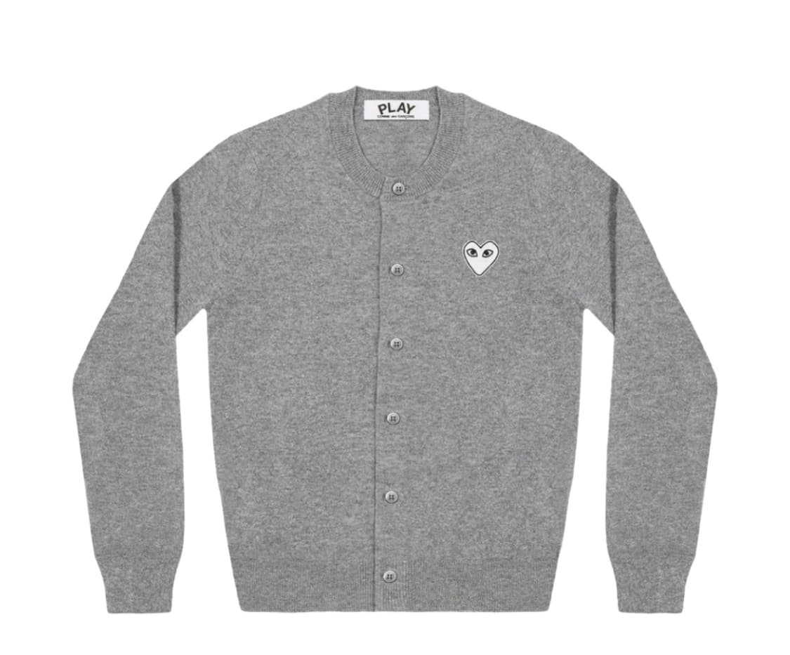 꼼데가르송 화이트 와펜 가디건 상품이미지1