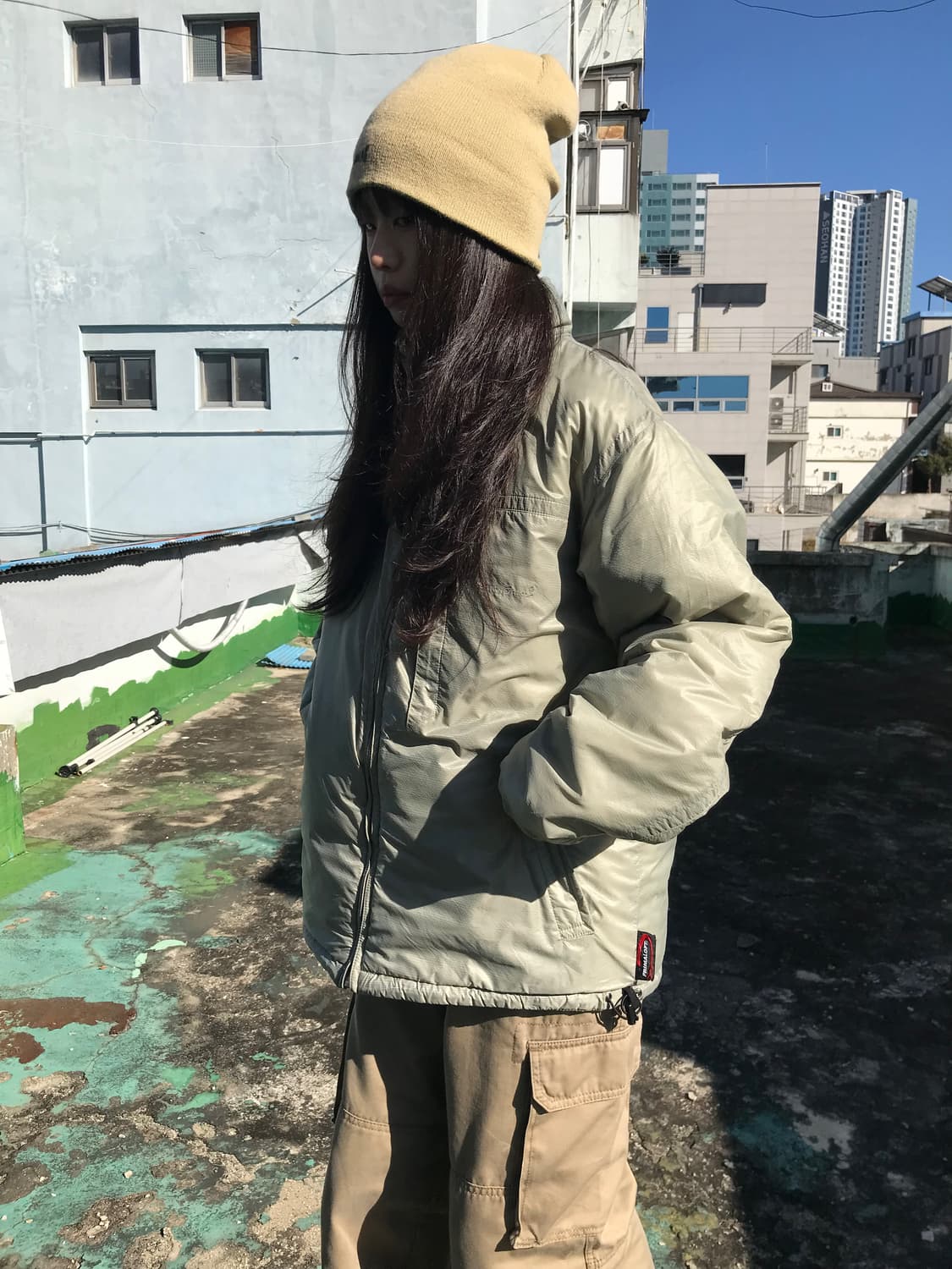 에디바우어 그린 리버시블 패딩 상품이미지3