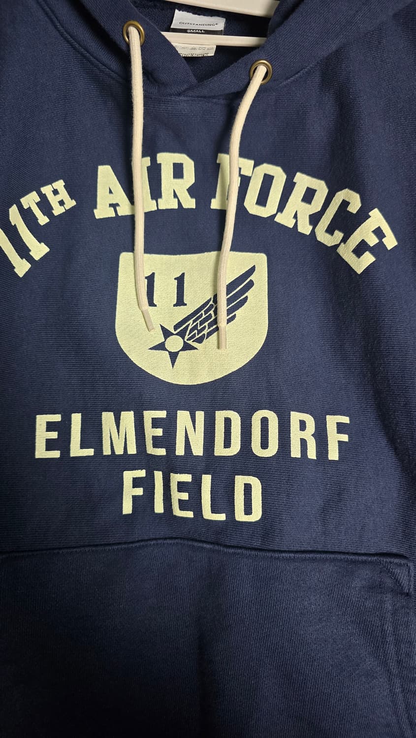 [S] 아웃스탠딩 후드티 네이비 상품이미지5