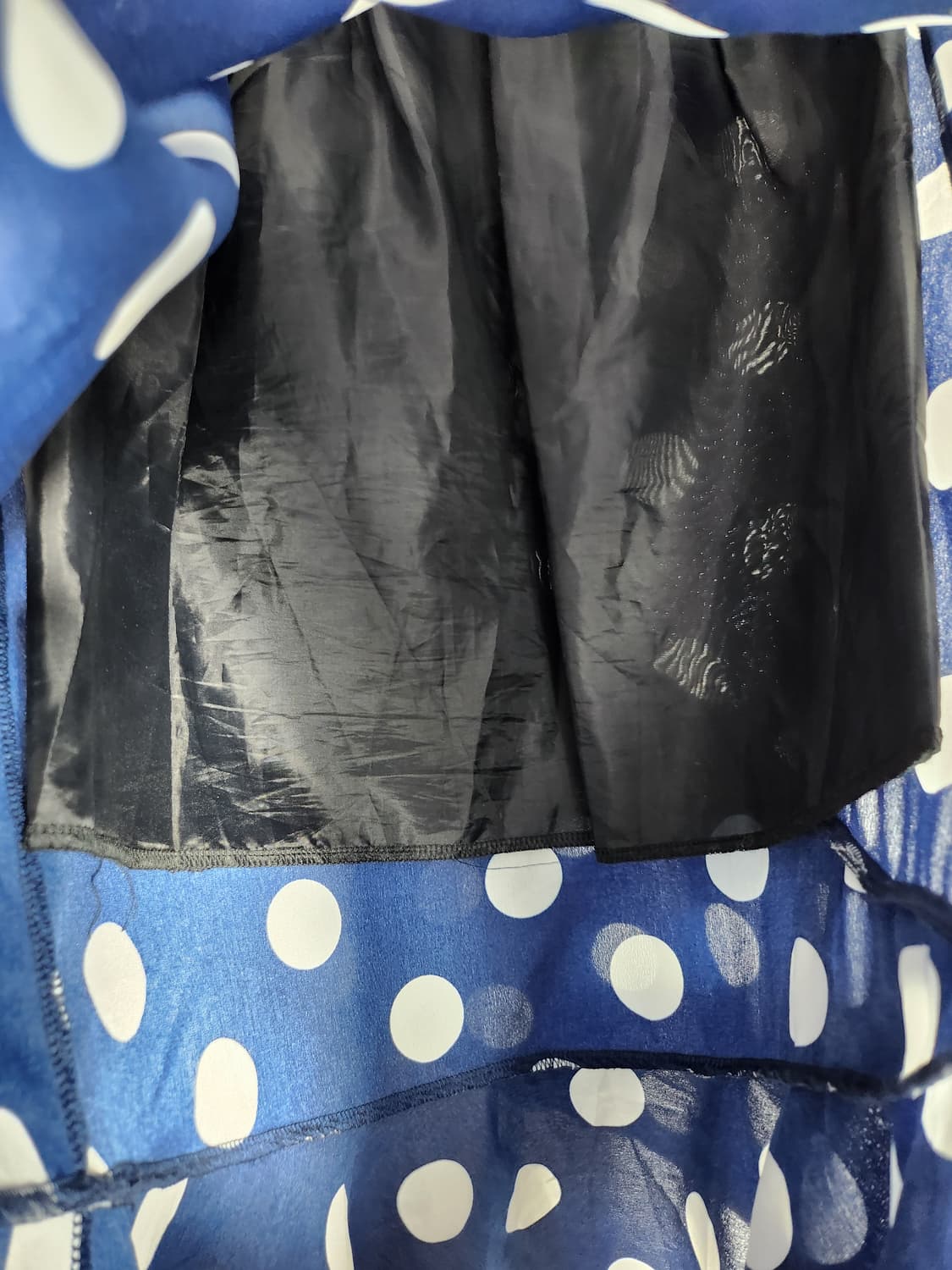 빈티지 도트 프릴 랩 스커트 상품이미지4