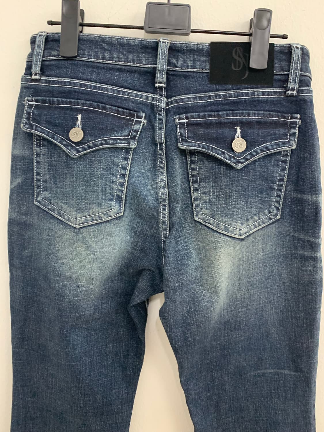 SYNERJYN SAND CAT WASHING DENIM PANTS BL 상품이미지5