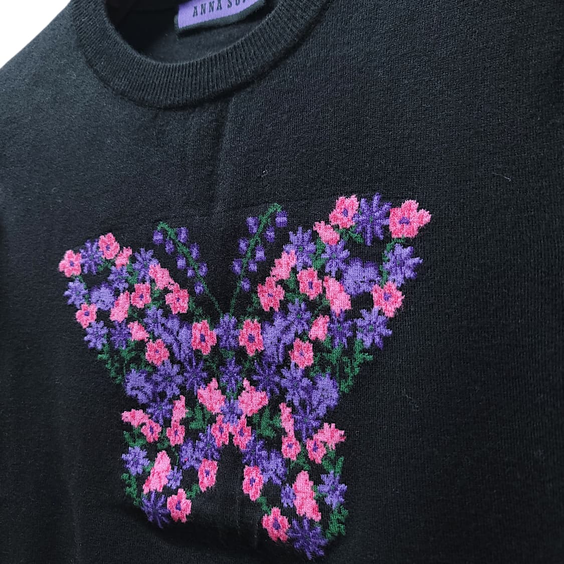 [100] 안나수이 플라워 버터플라이 우먼 니트 상품이미지5