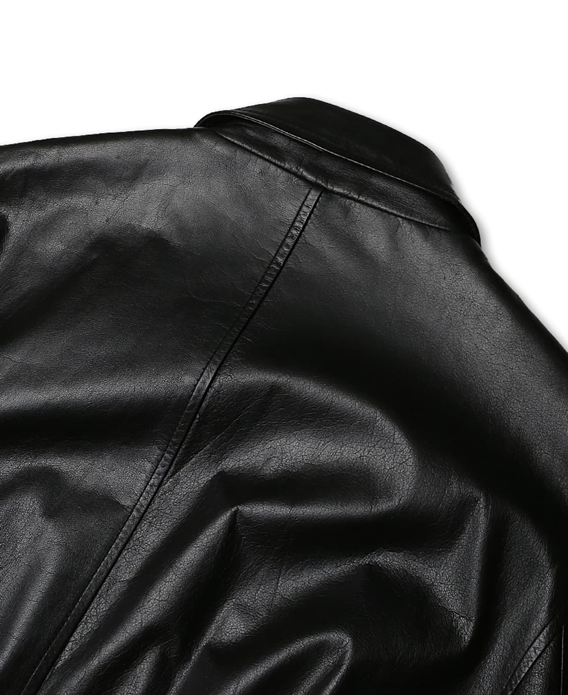 폴 스미스 [Paul Smith] 블랙 카우하이드 레더 마초 벨티드 코트 상품이미지7