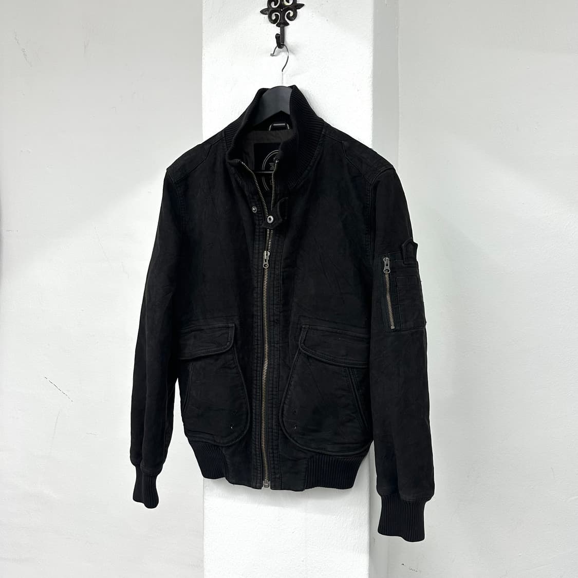 texture suede bomber jacket  상품이미지5
