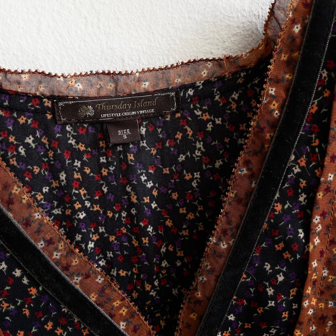 써스데이아일랜드 패턴 믹스 맥시 원피스 상품이미지6