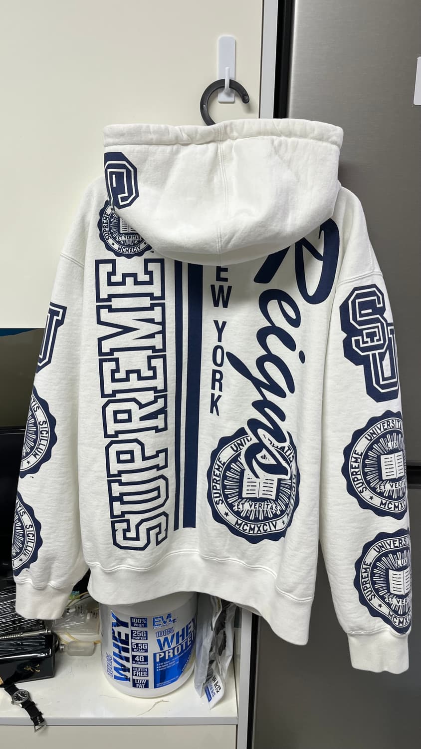 슈프림 널리지 레인즈 후드집업 화이트 상품이미지3