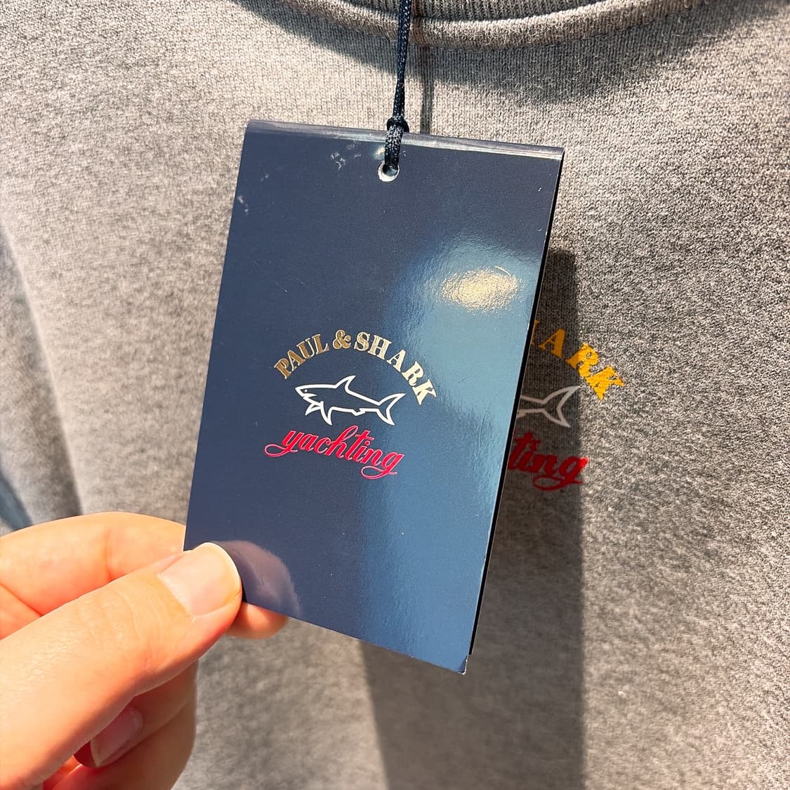 (정품/새상품) 폴앤샤크 그레이 로고 맨투맨 상품이미지5