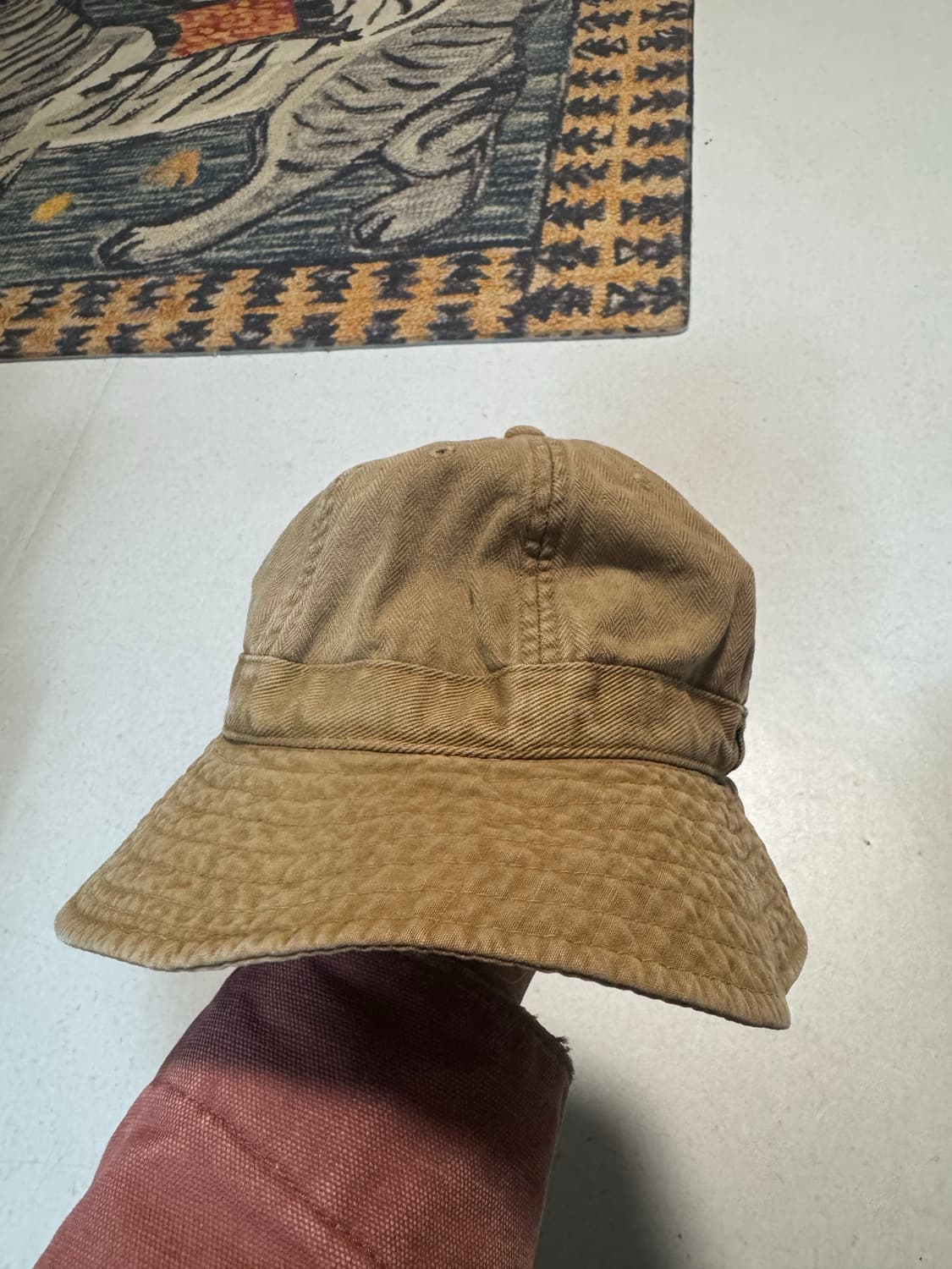 스투시 빈티지 버킷햇 베이지 m 상품이미지3