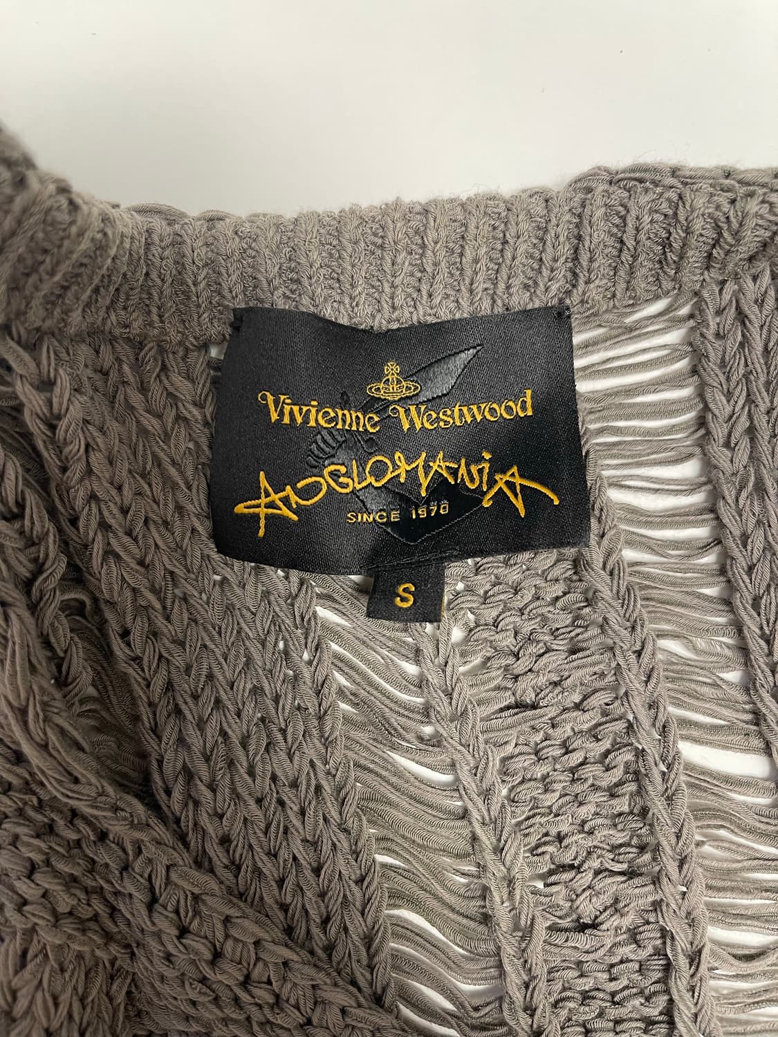 비비안웨스트우드 디스트레스 오버핏 asymmetrical 가디건 상품이미지2