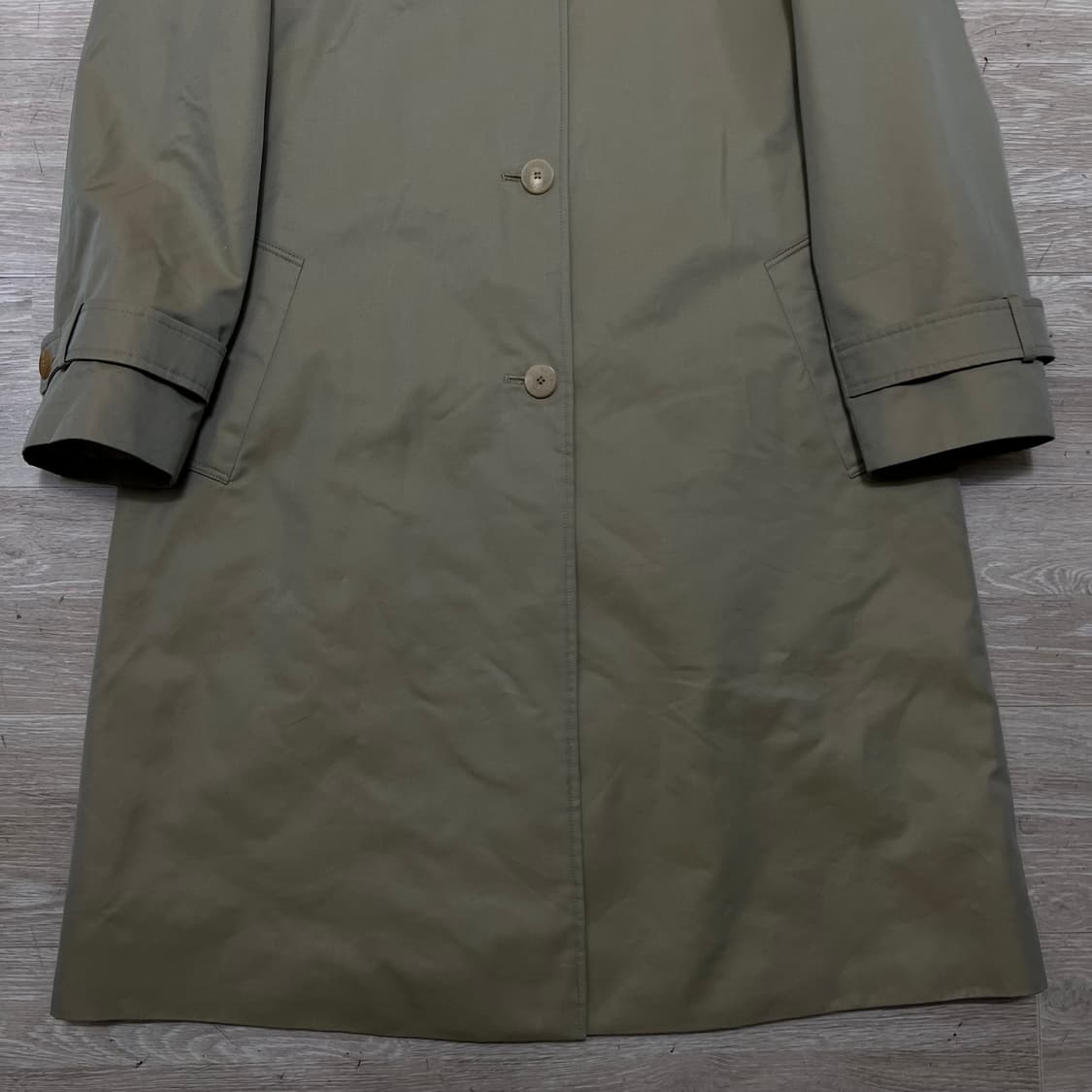 닥스 여성 안감내피 체크 카라 롱 트렌치코트 [라이트 카키] 97-165 상품이미지3