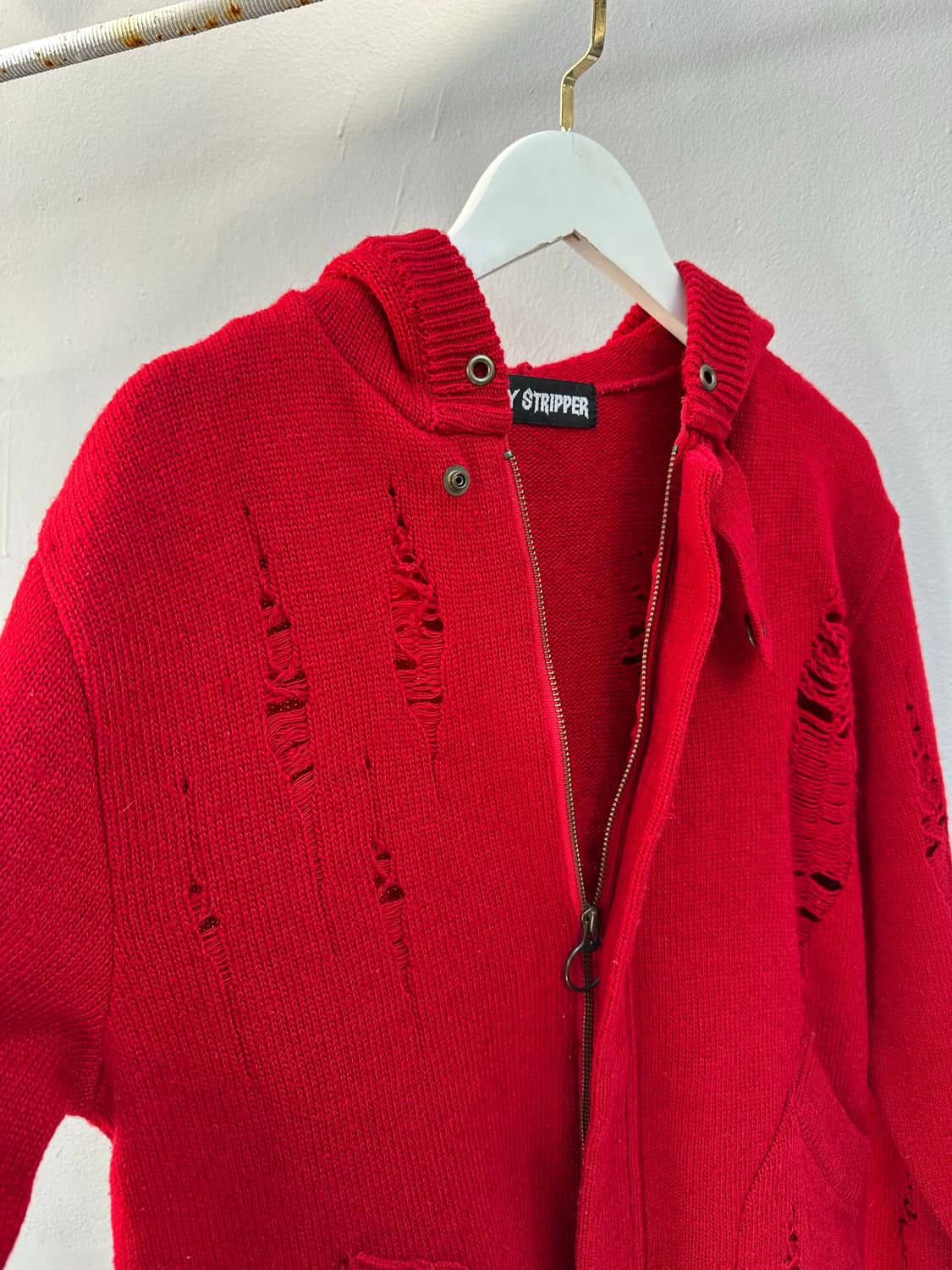 Candy Stripper 데미지 니트 가디건 상품이미지6