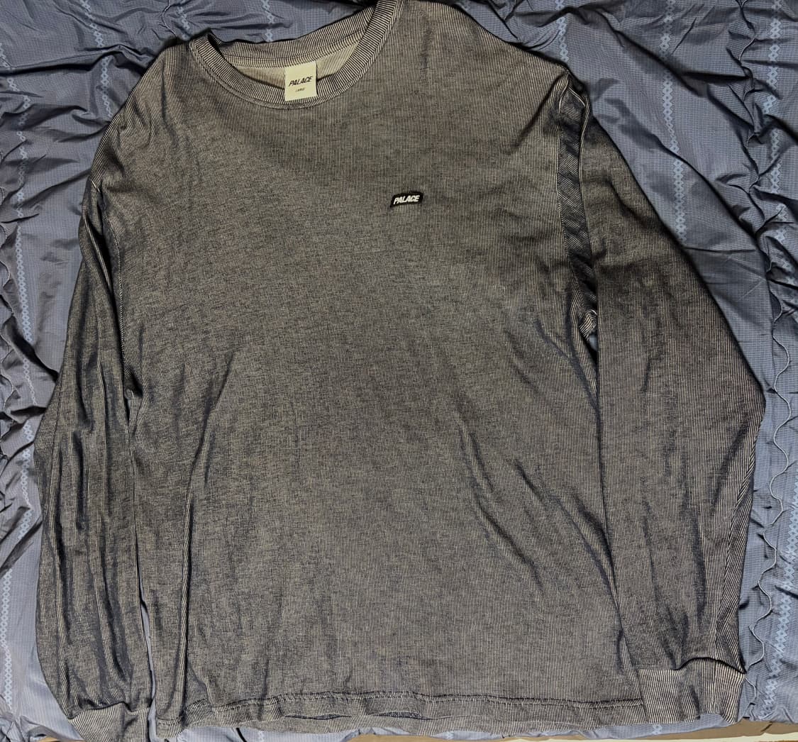 [L] 팔라스 렌티큘러 롱슬리브 네이비 그레이 상품이미지2