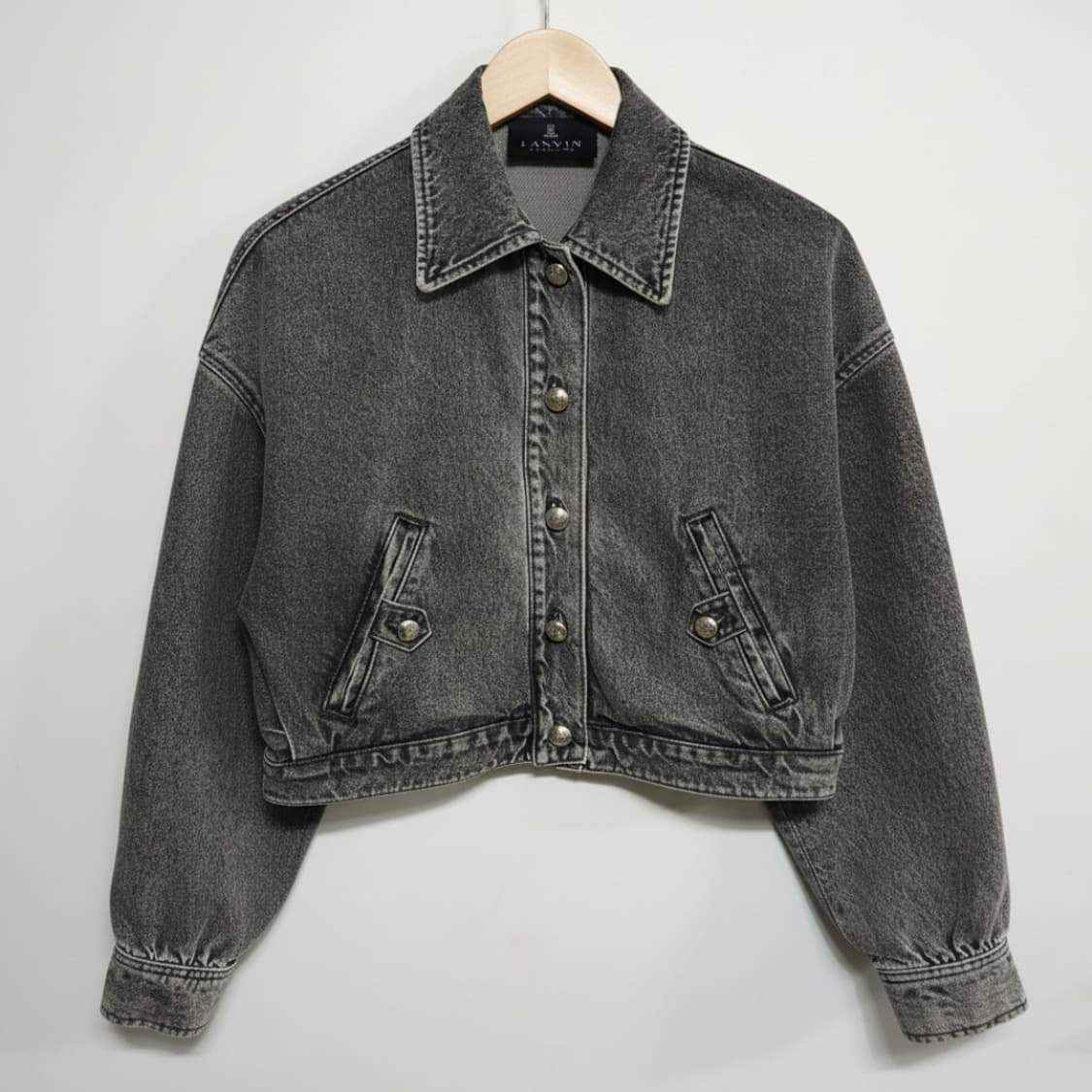 LANVIN 랑방23FW 백로고 엠브로이더리 데님 청자켓 상품이미지3