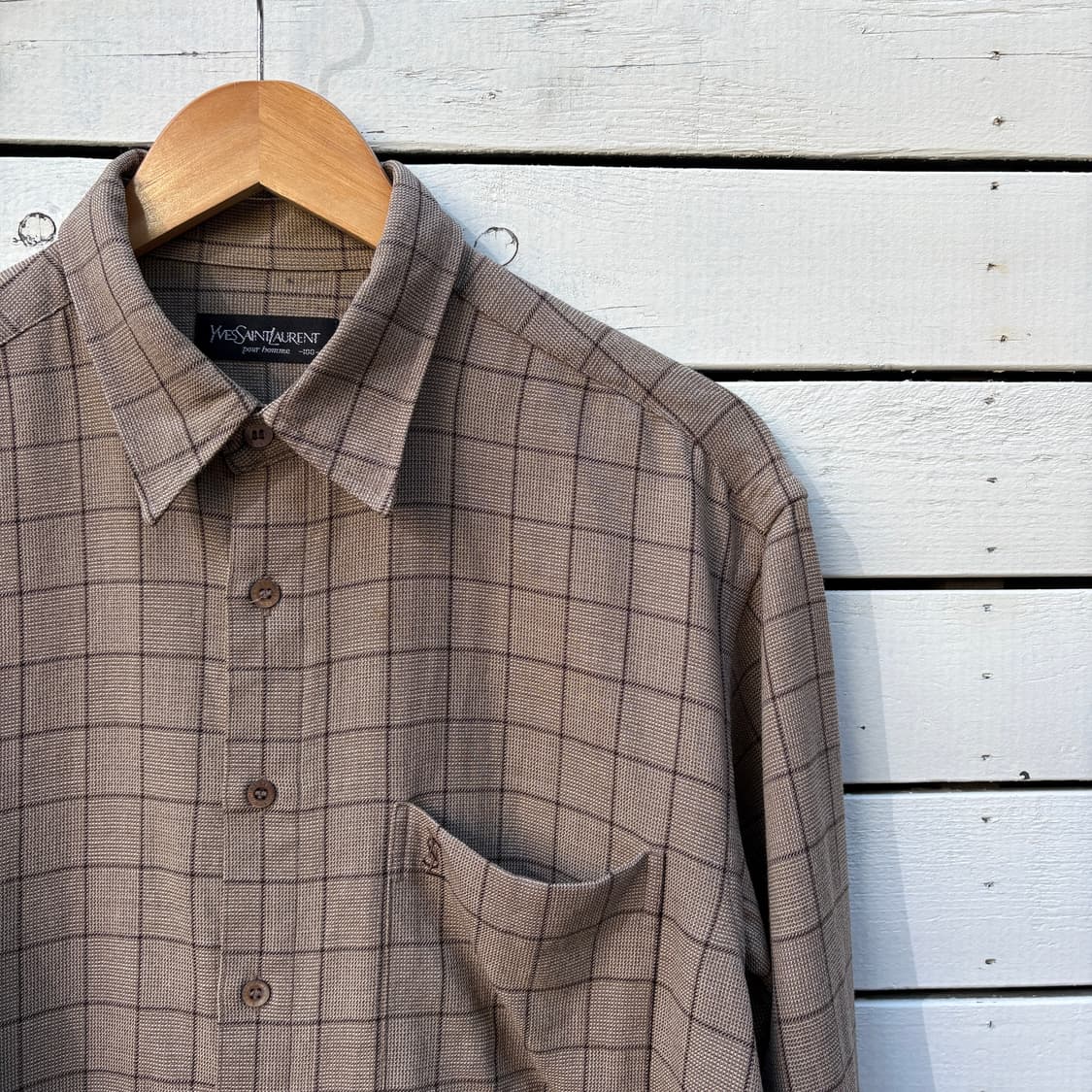 Yves Saint Laurent 입생로랑 체크 셔츠 상품이미지3