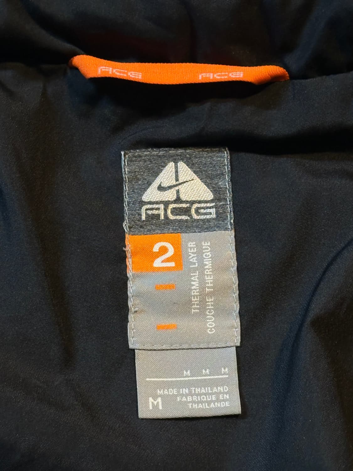 희귀) 00's 나이키 ACG 올드스쿨 경량패딩 자켓 블랙 상품이미지5