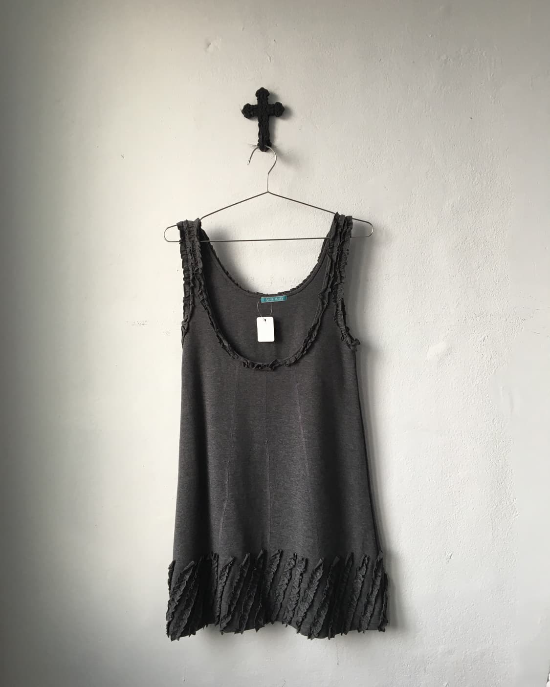 Frill trimming sleeveless onepiece 상품이미지2