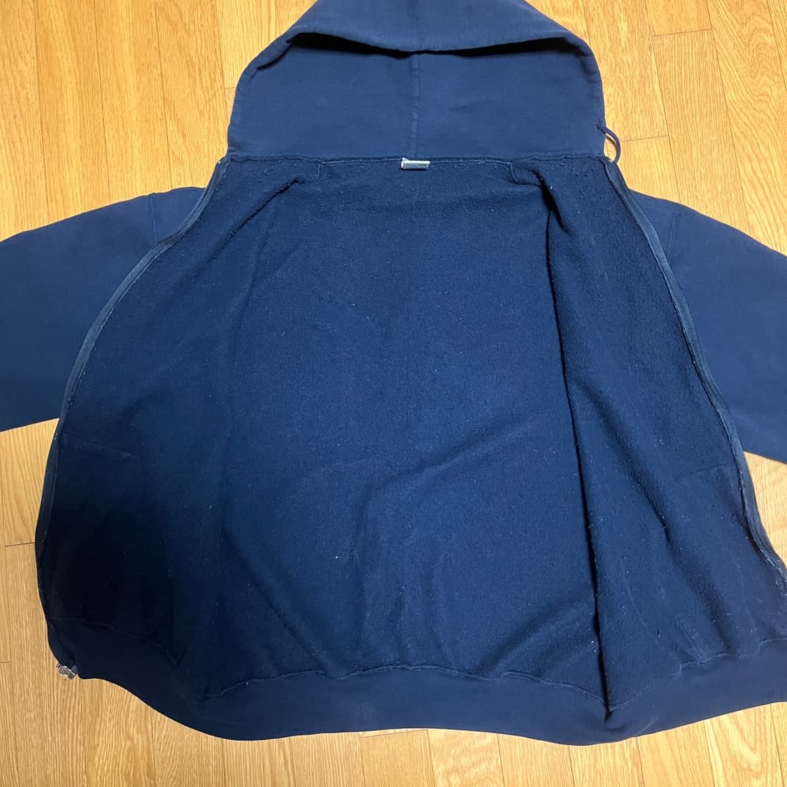 [XL] 90s USA 빈티지 러셀 후드집업 네이비 상품이미지2