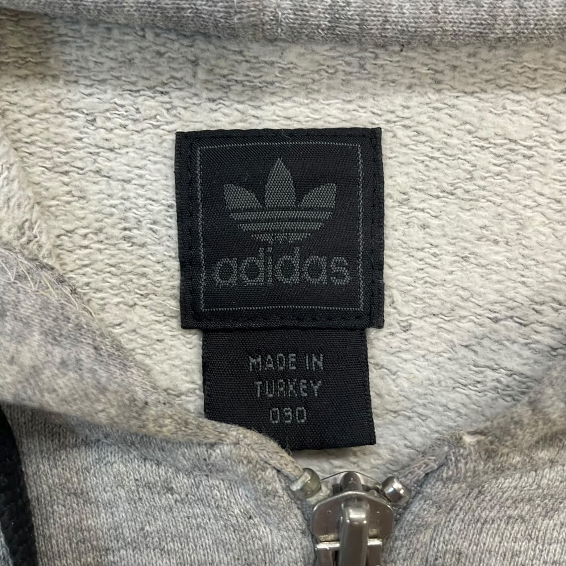 아디다스 불꽃 로고 후드집업 그레이 상품이미지4