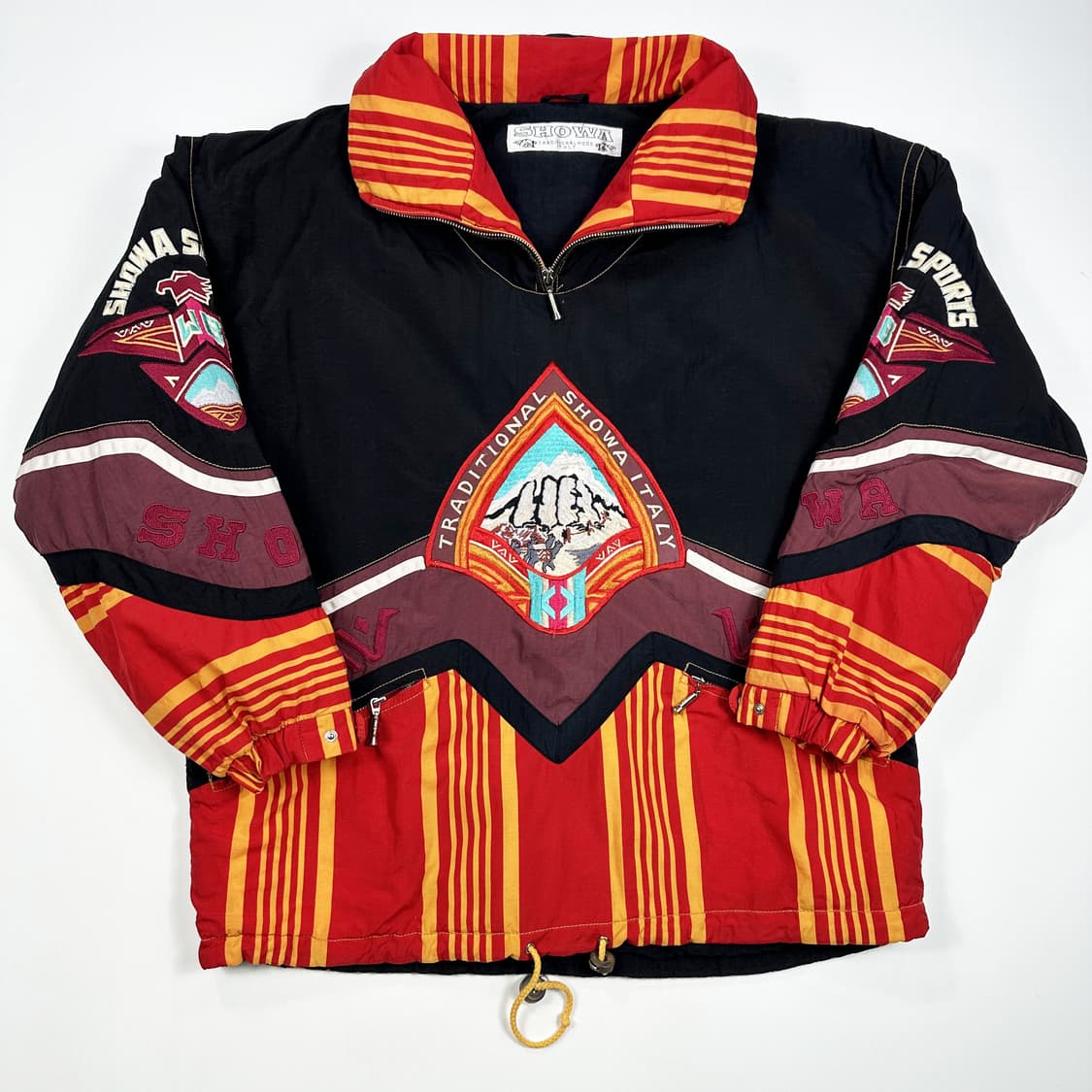 VTG 빈티지 인디언 블랙 반집업 바시티 자켓 (XXL) 상품이미지2