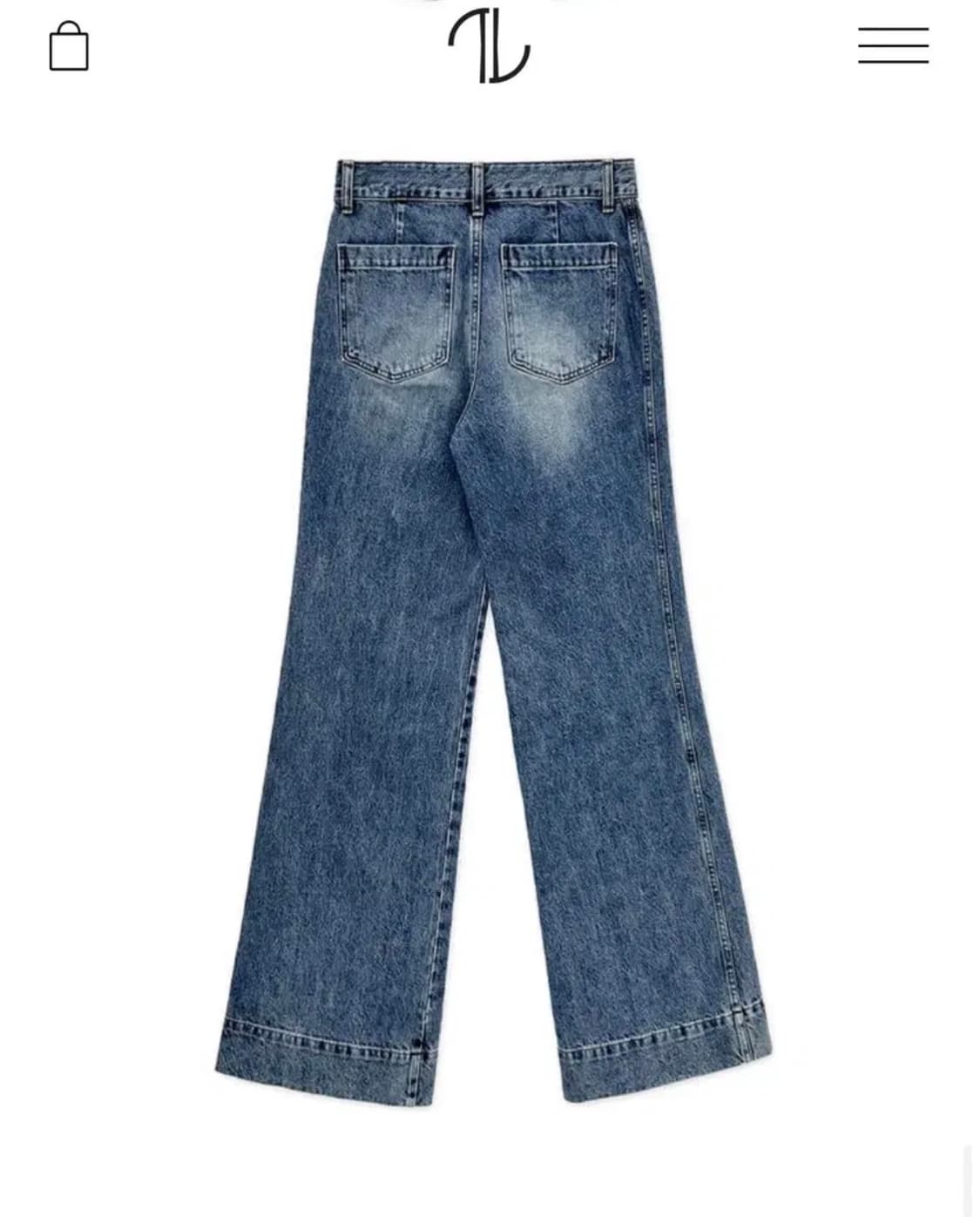 더로랑 미디엄블루와이드데님(M) 상품이미지5