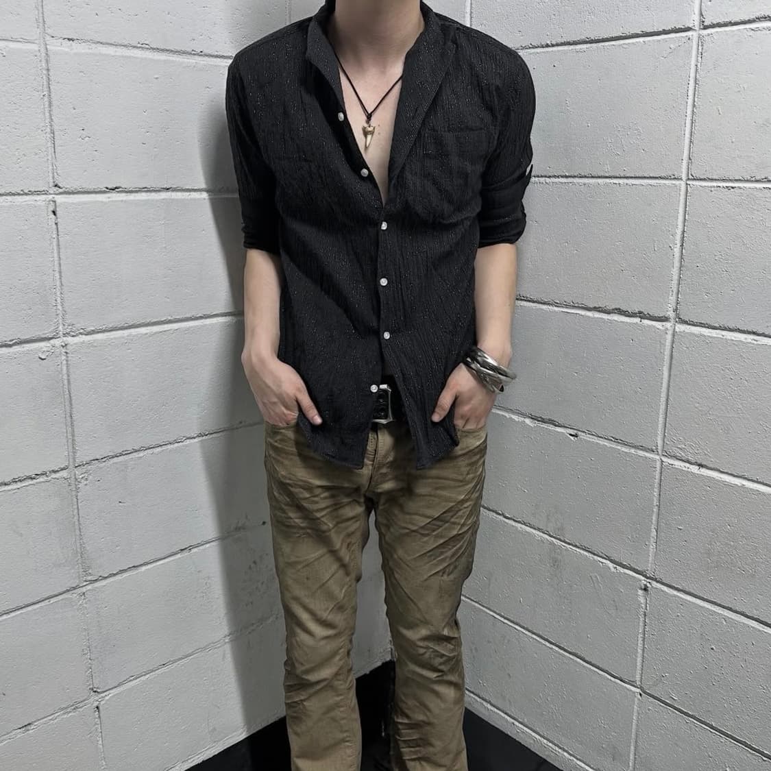 Nicole club glitter corduroy shirts 상품이미지2
