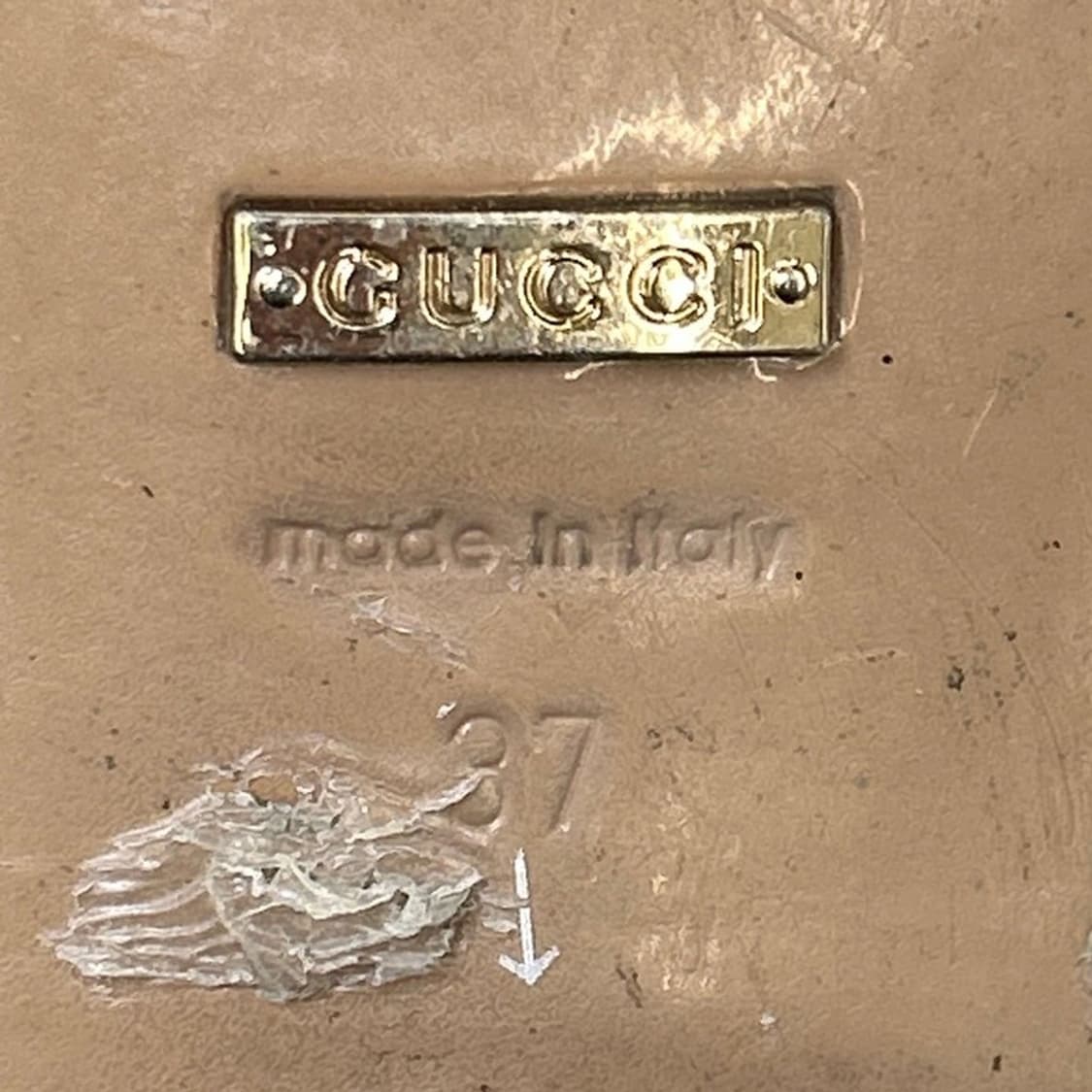 구찌 레더 GG 펄스터드 마몽 진주 미드힐 여성 로퍼 37 상품이미지8