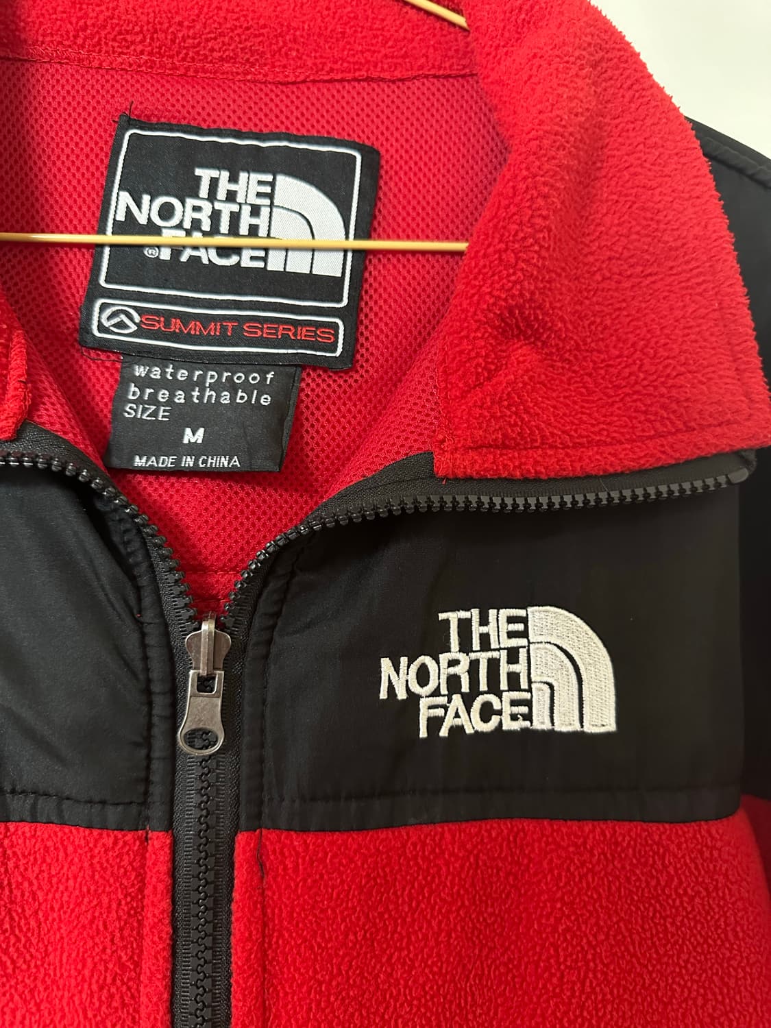 노스페이스 Northface summit 써밋 플리스 자켓 레드 M 상품이미지2