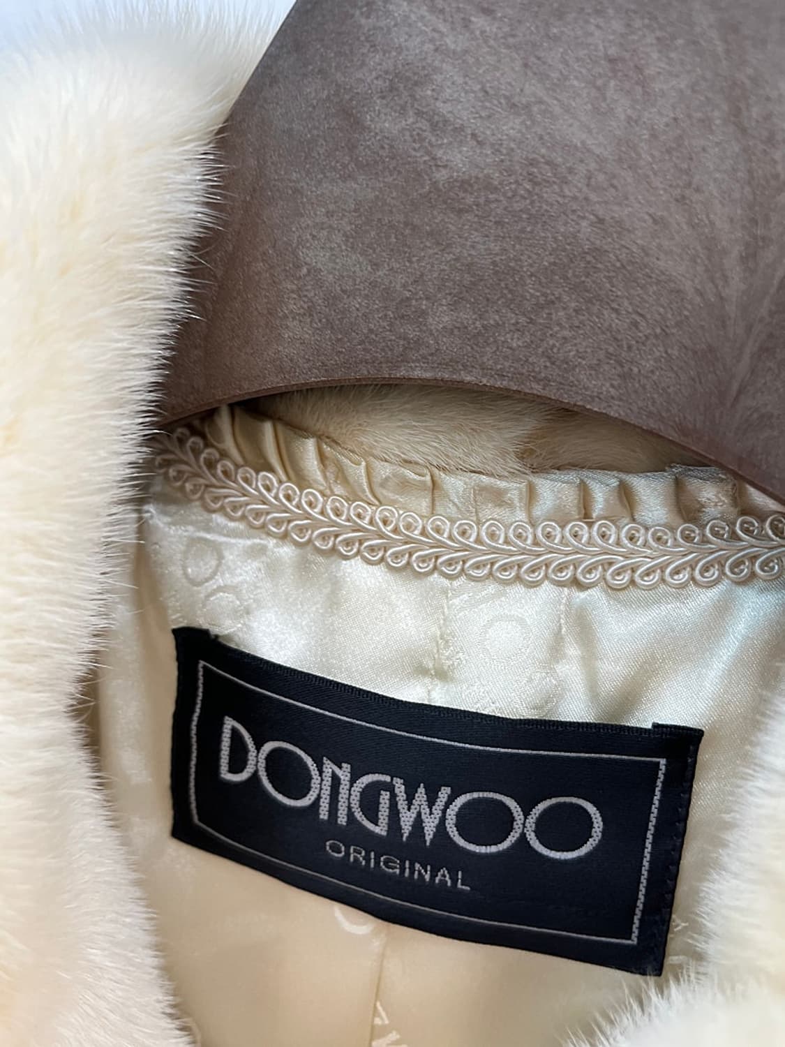 여) 동우모피 크림 후디 밍크자켓 상품이미지3