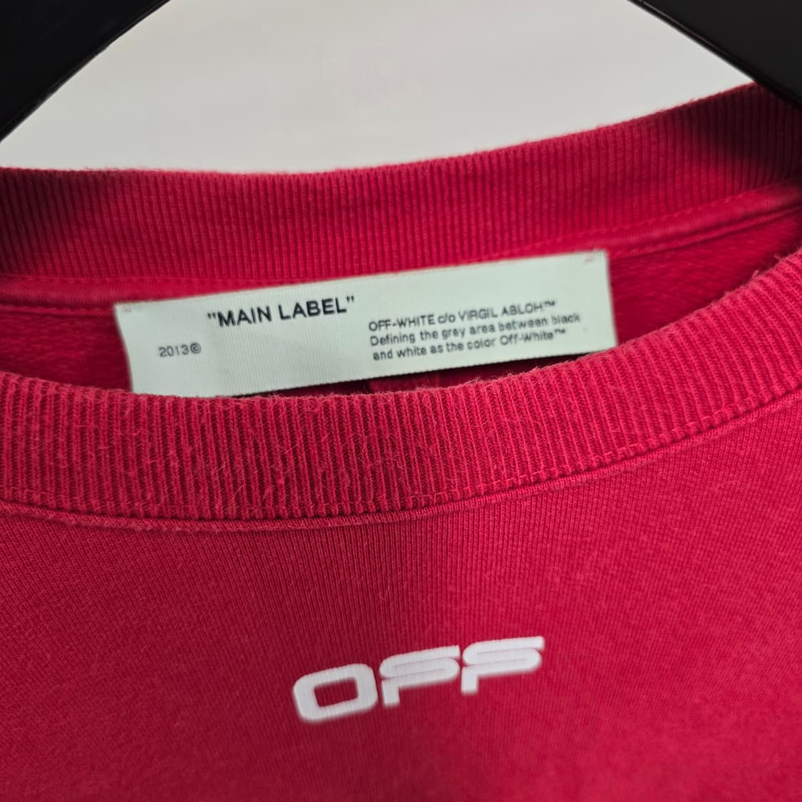 오프화이트 에어포트 애로우 맨투맨 s사이즈 95 판매 상품이미지3